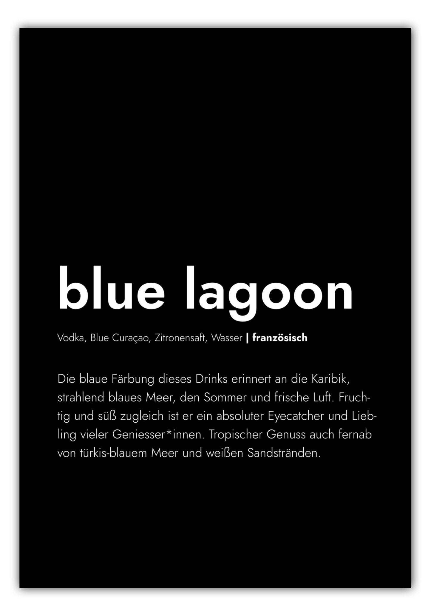 Poster Blue Lagoon - Definition