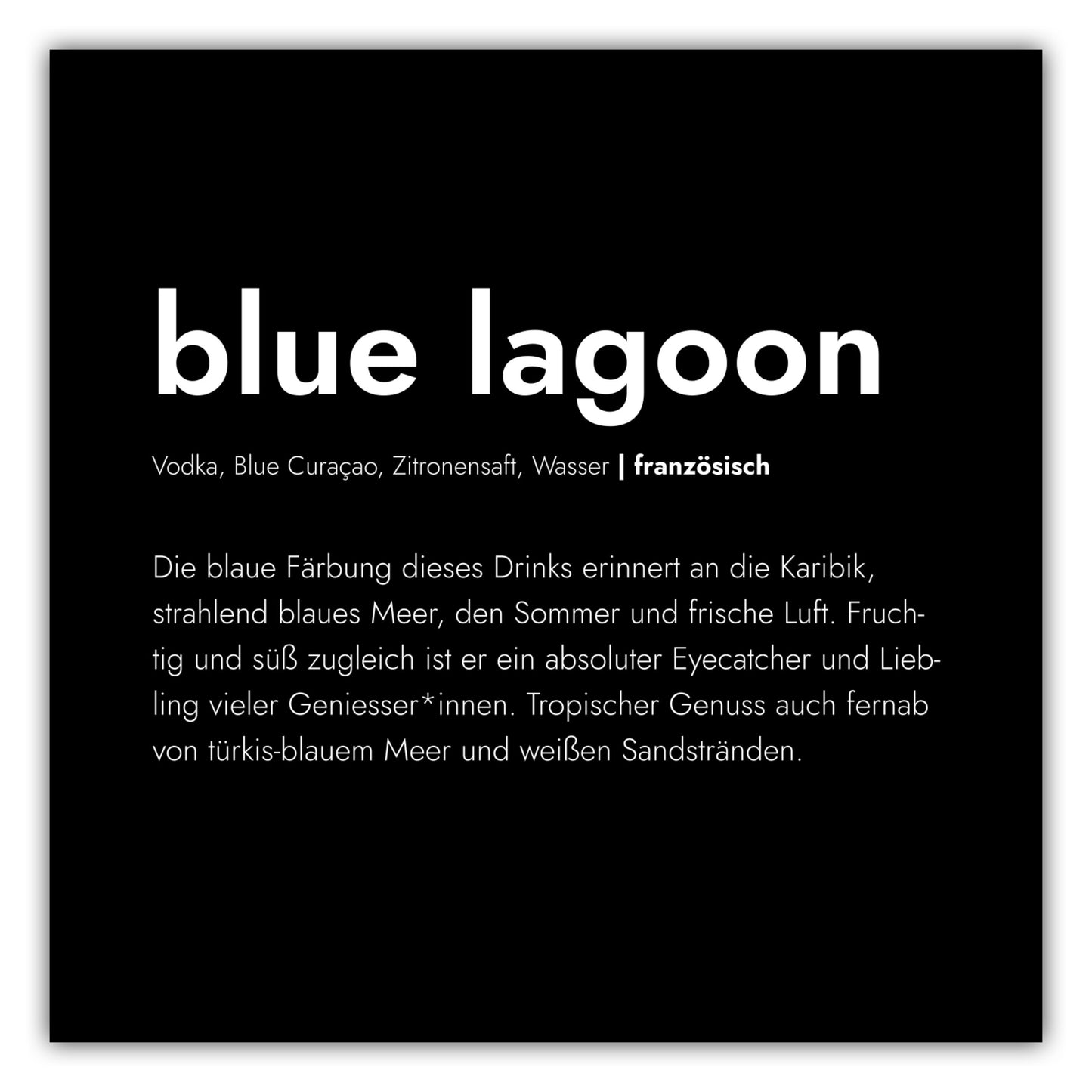 Poster Blue Lagoon - Definition