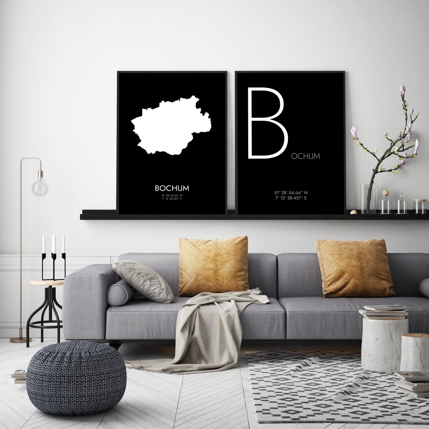 Poster Bochum Koordinaten #3