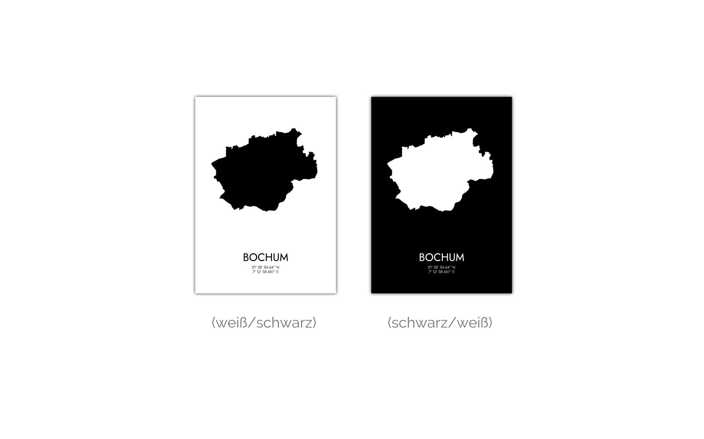 Poster Bochum Koordinaten #3
