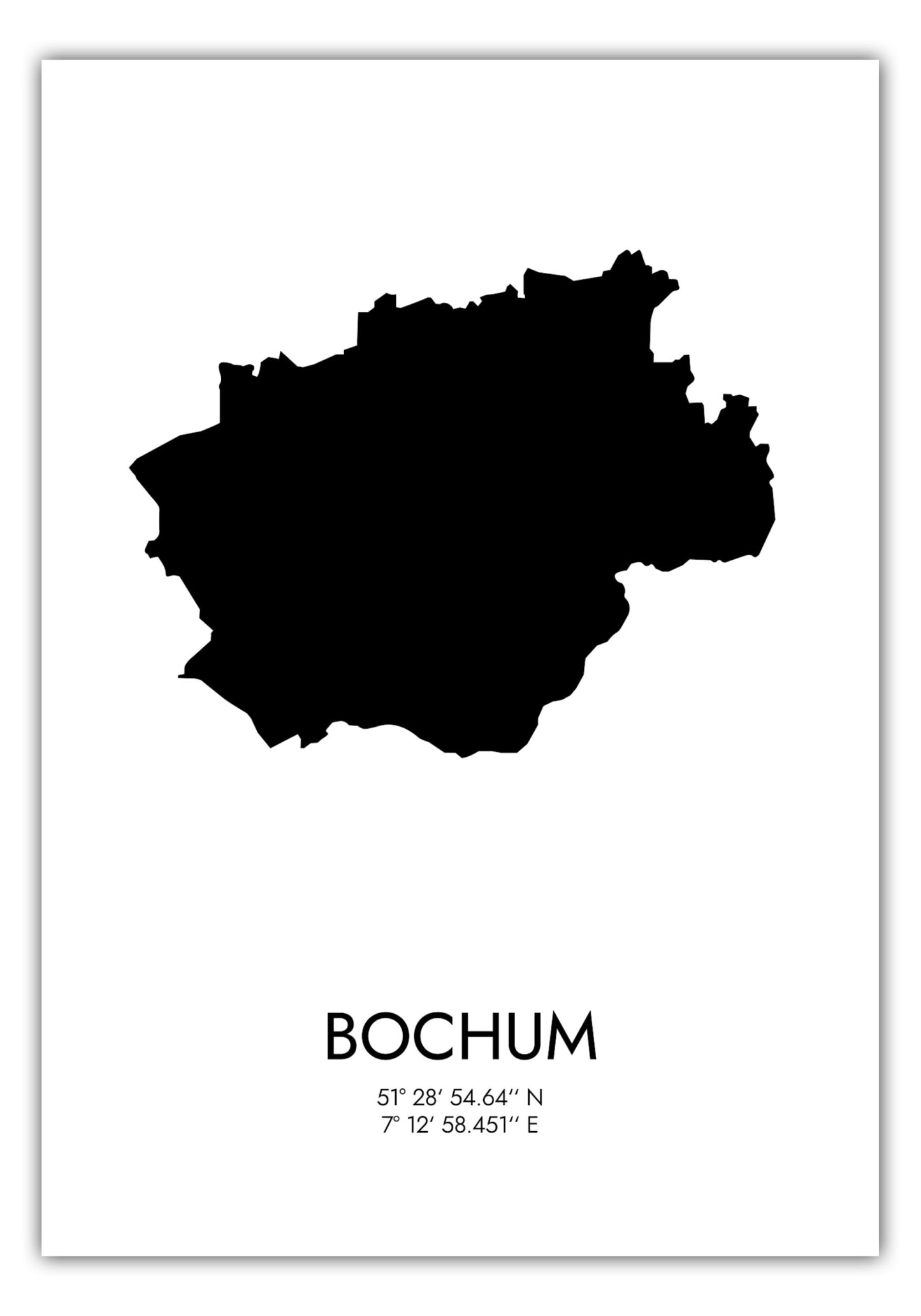Poster Bochum Koordinaten #3