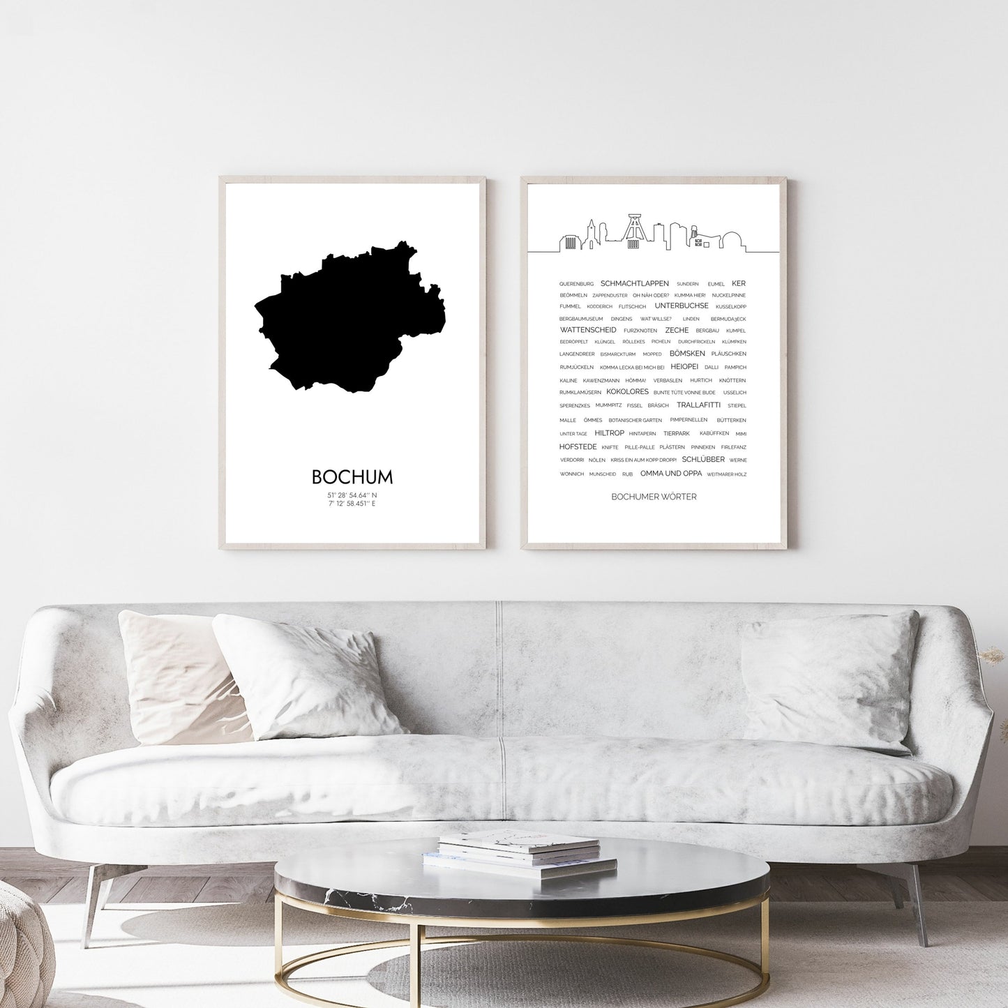Poster Bochum Koordinaten #3