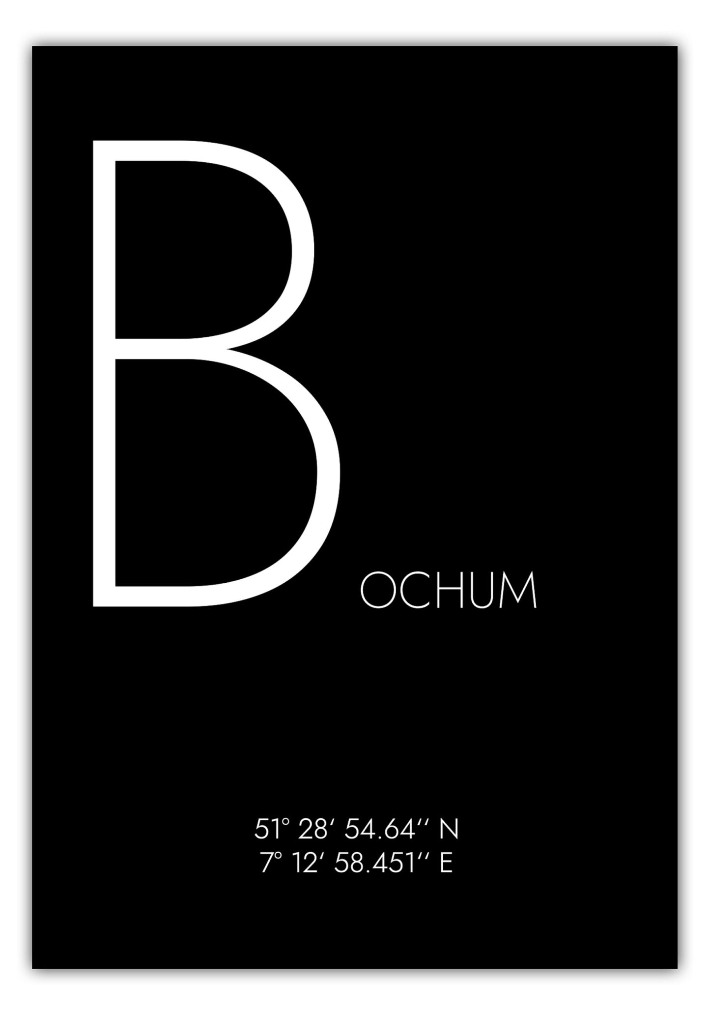Poster Bochum Koordinaten #4