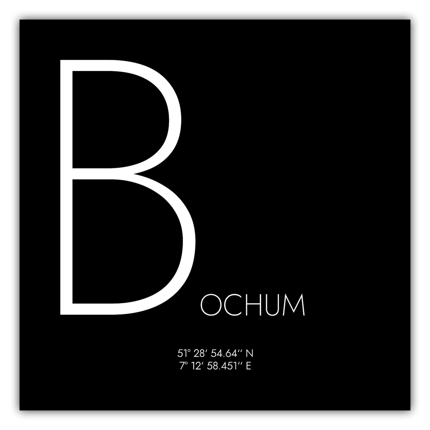 Poster Bochum Koordinaten #4