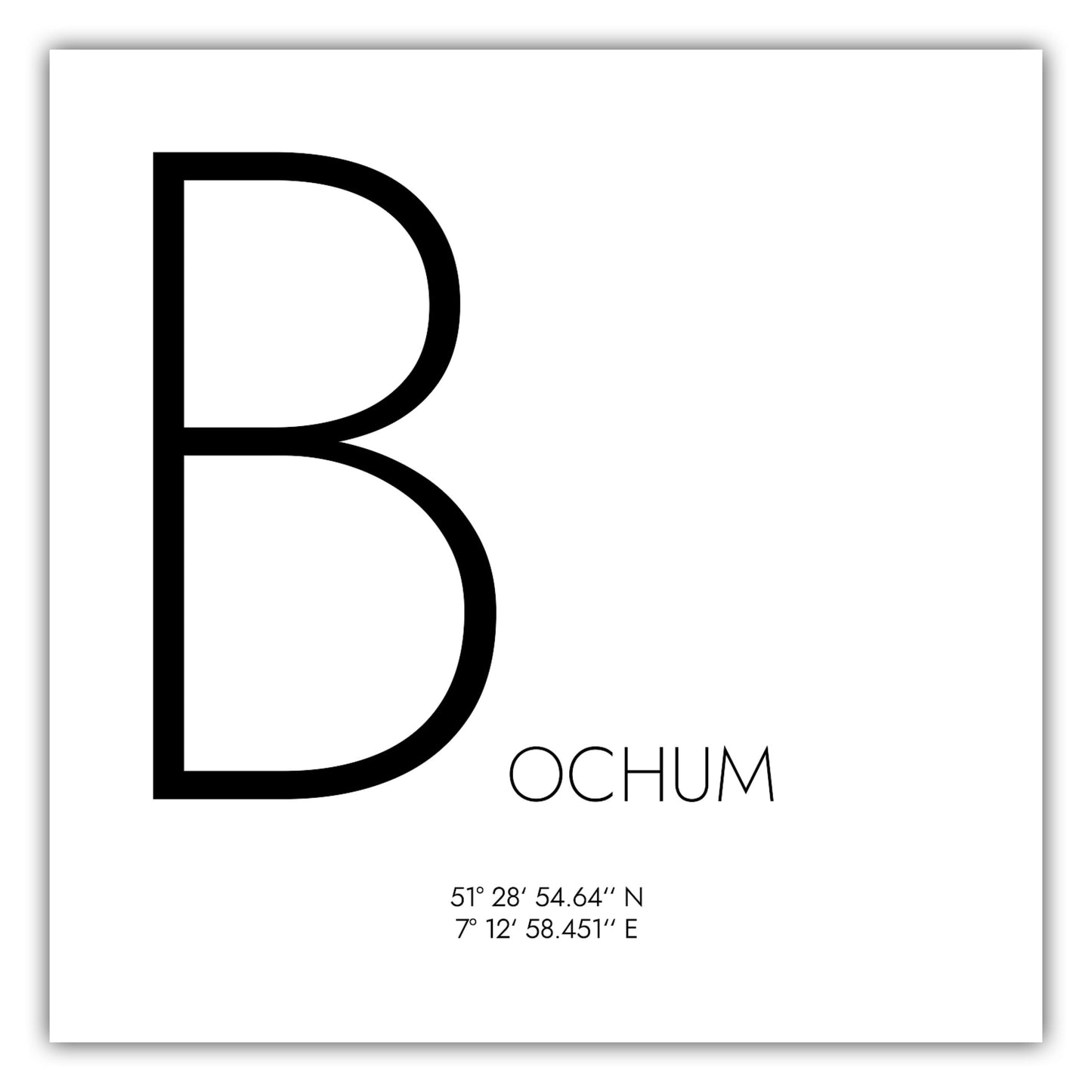 Poster Bochum Koordinaten #4