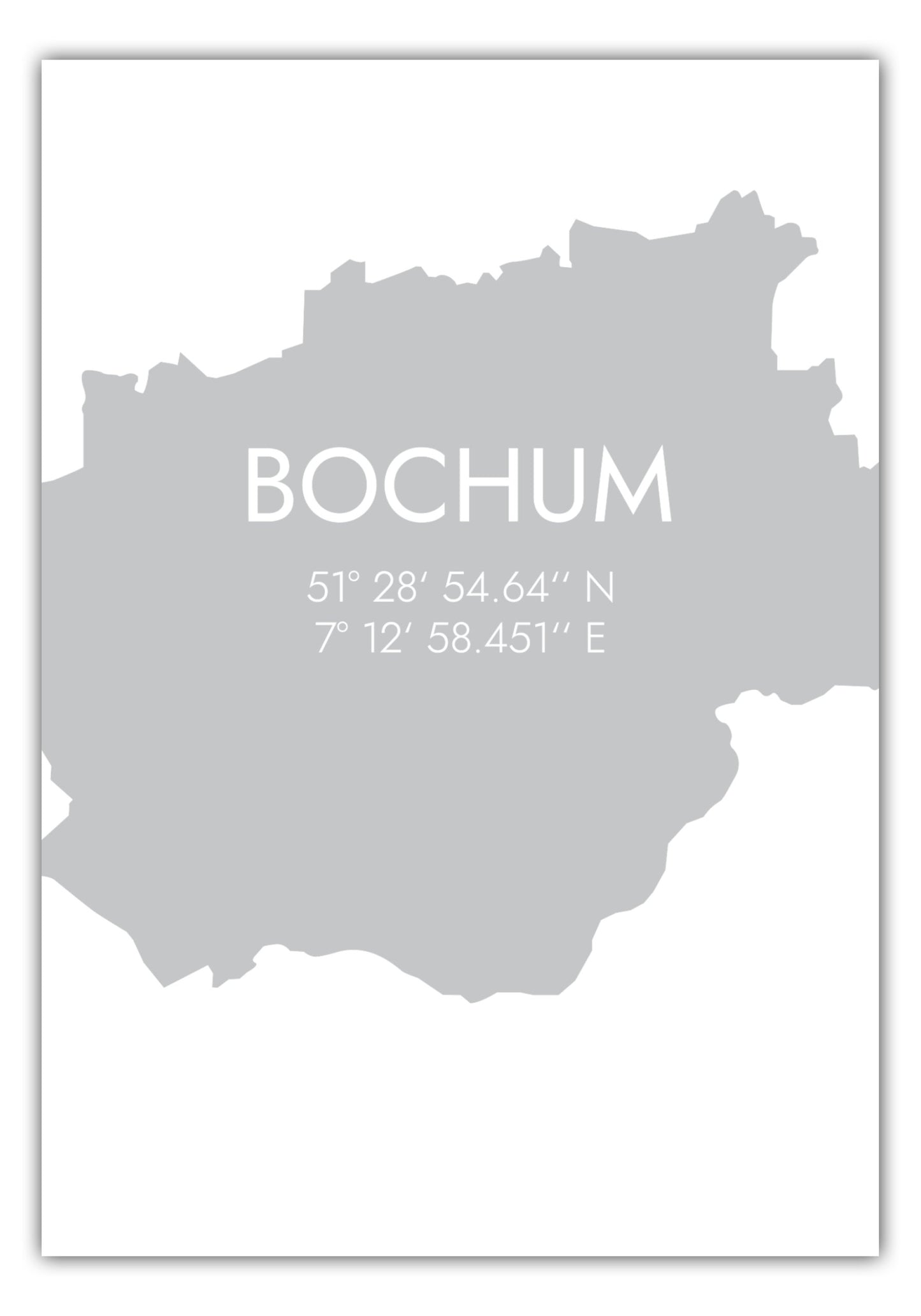 Poster Bochum Koordinaten #5
