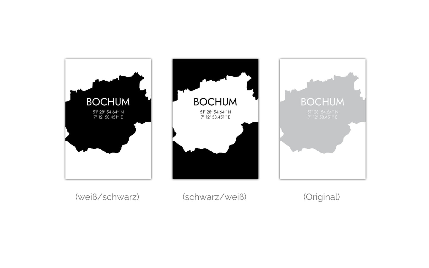 Poster Bochum Koordinaten #5