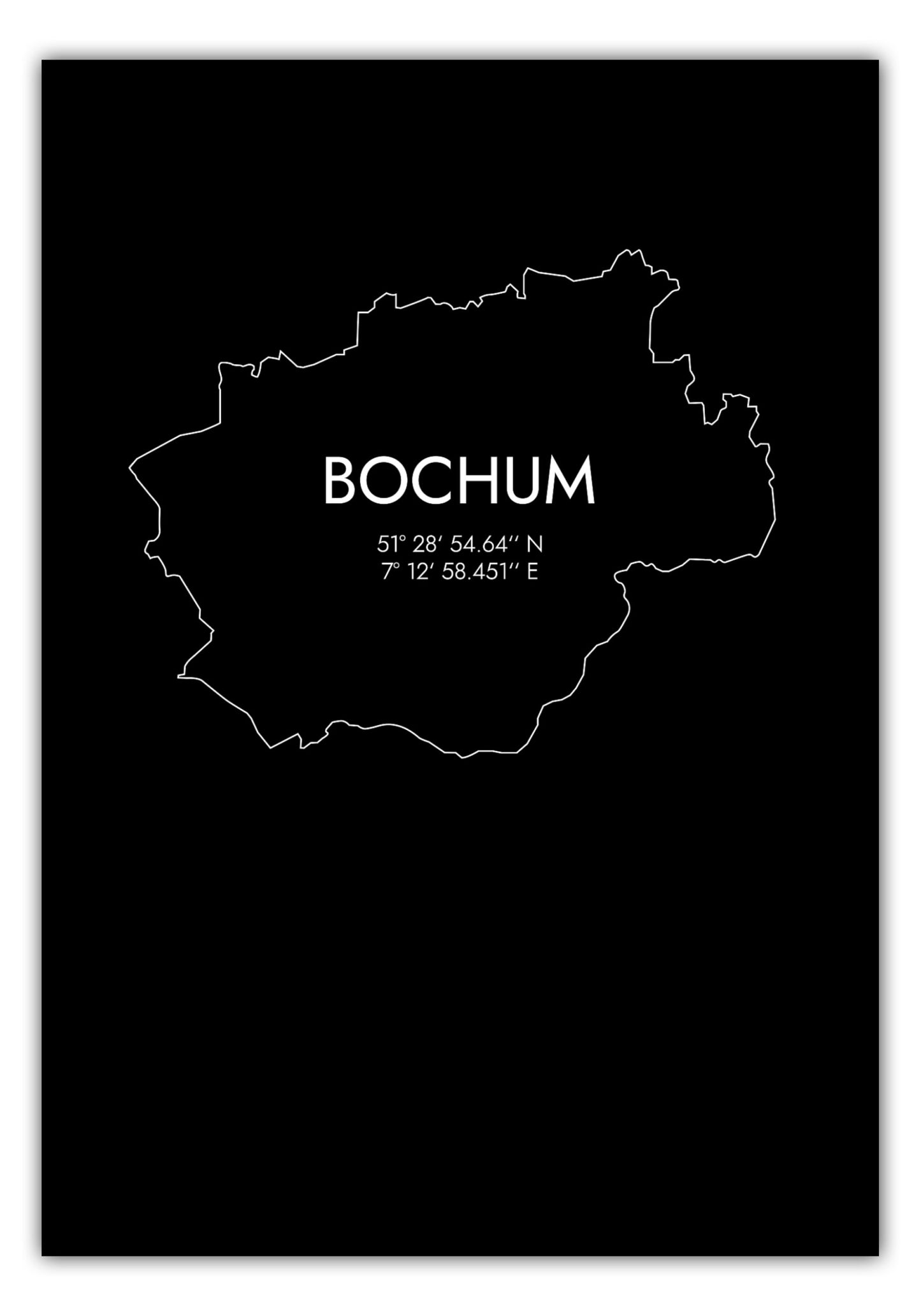 Poster Bochum Koordinaten #7