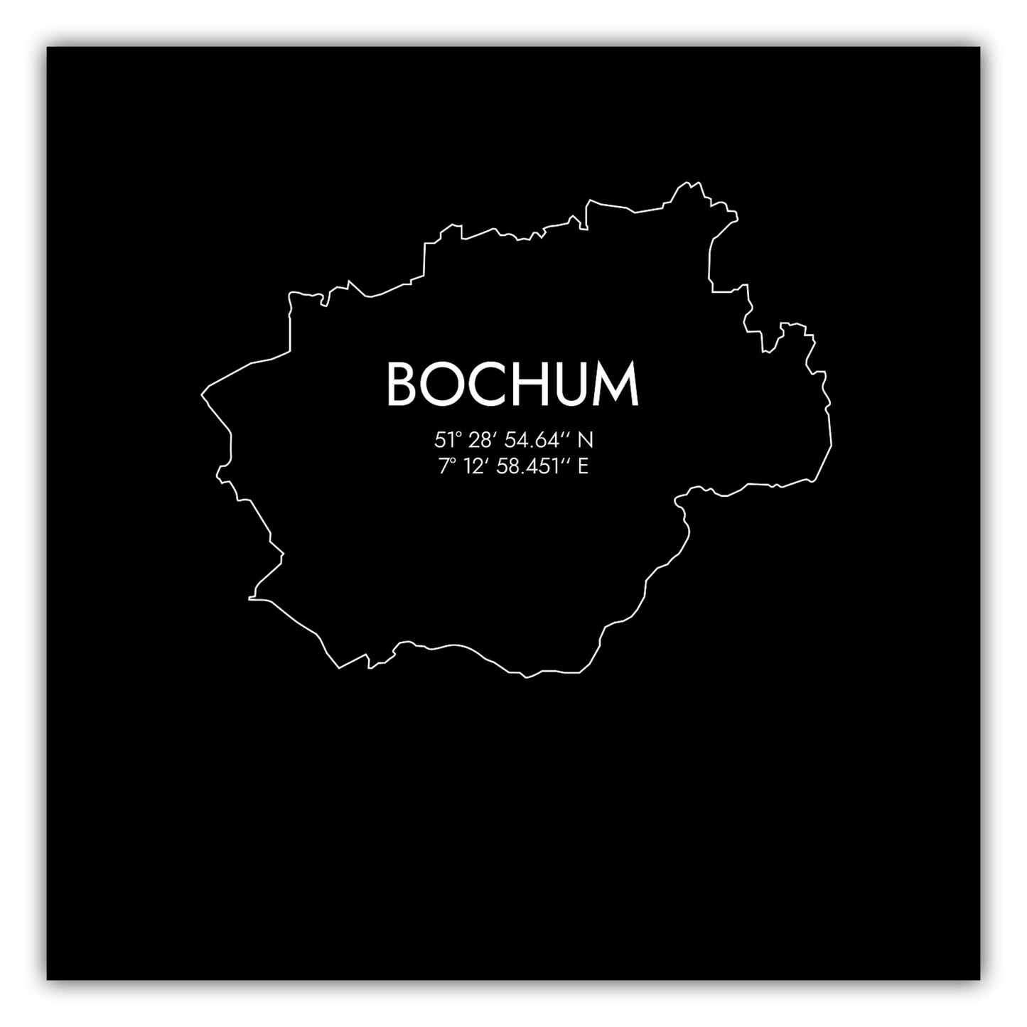 Poster Bochum Koordinaten #7