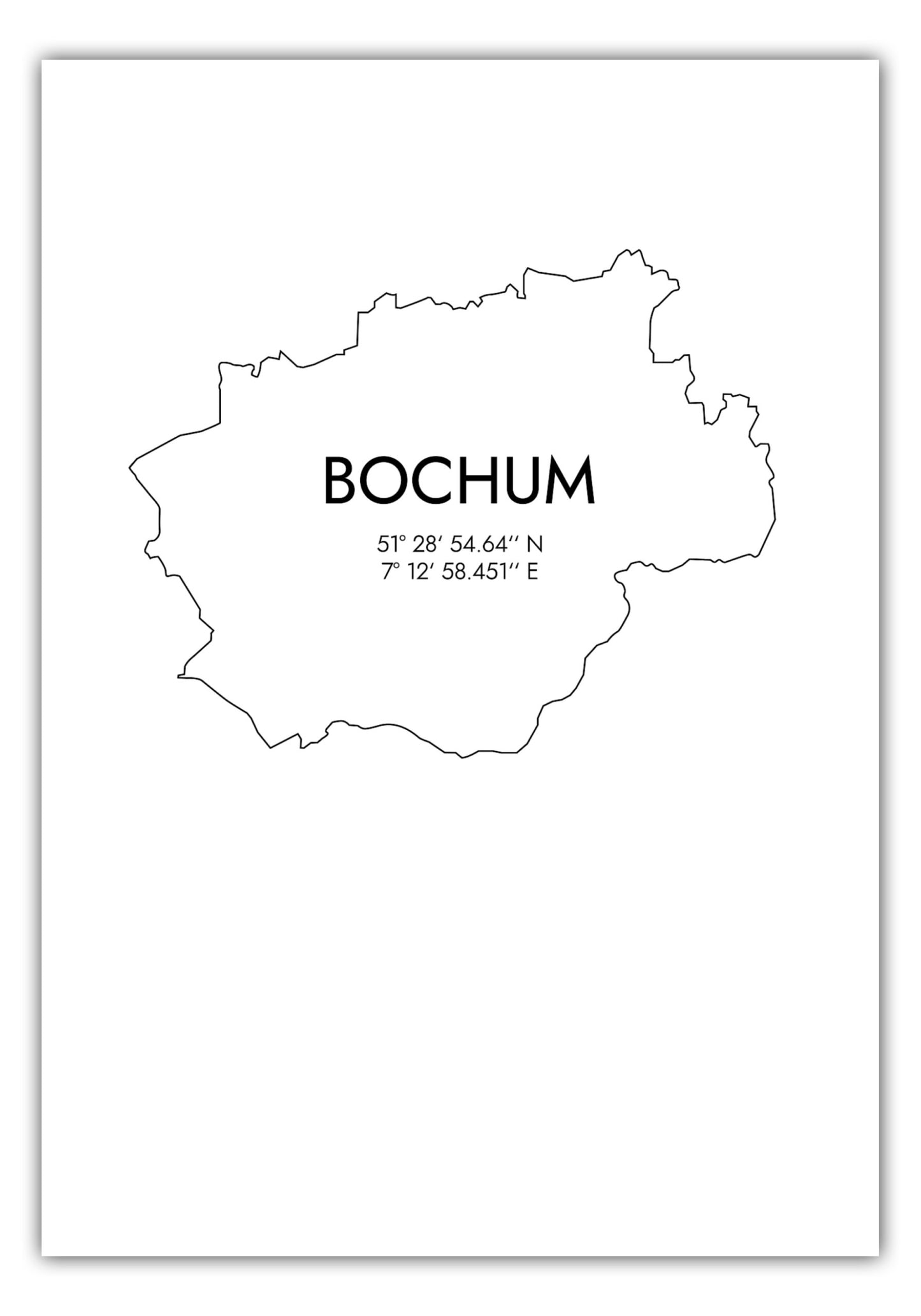 Poster Bochum Koordinaten #7