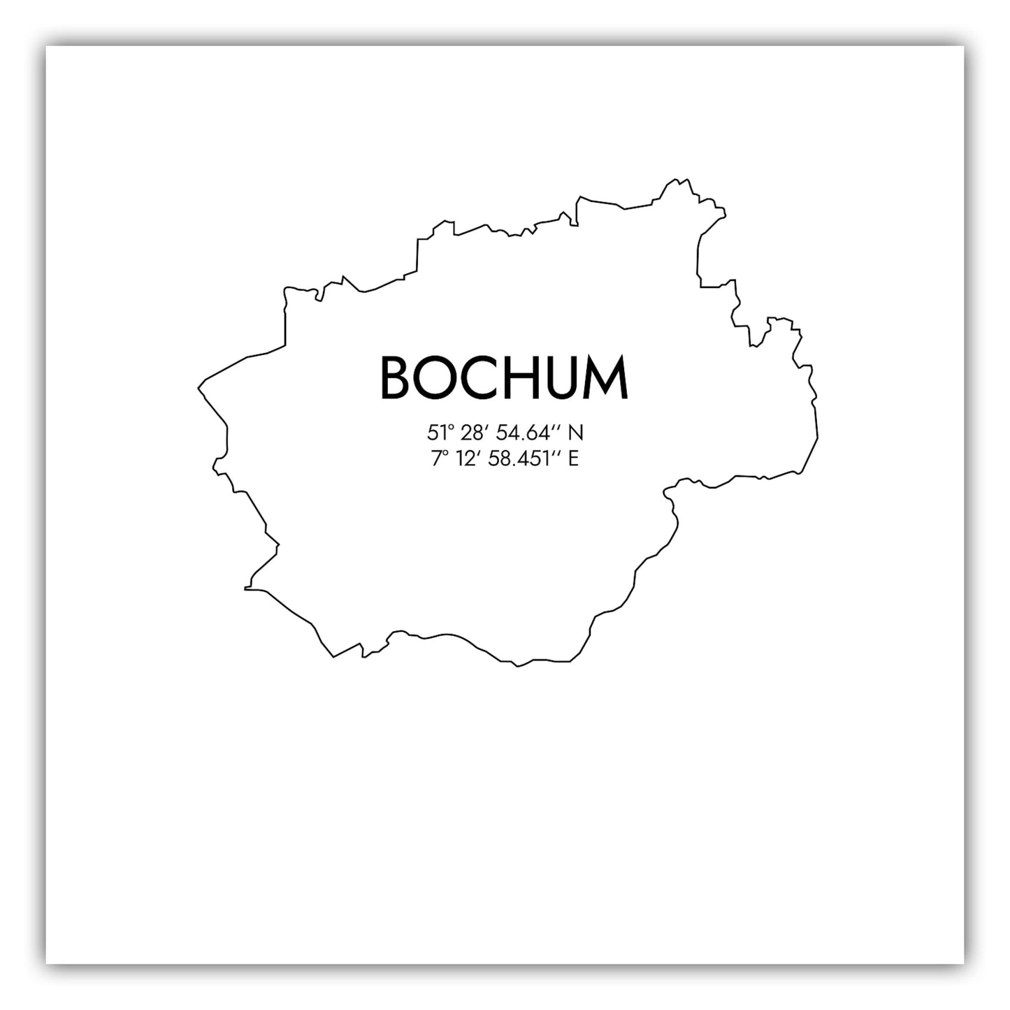 Poster Bochum Koordinaten #7