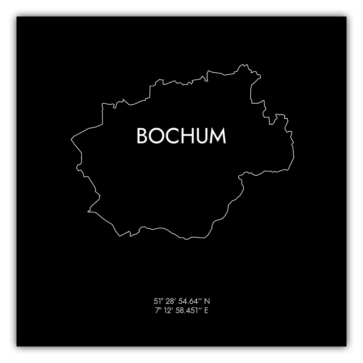 Poster Bochum Koordinaten #8