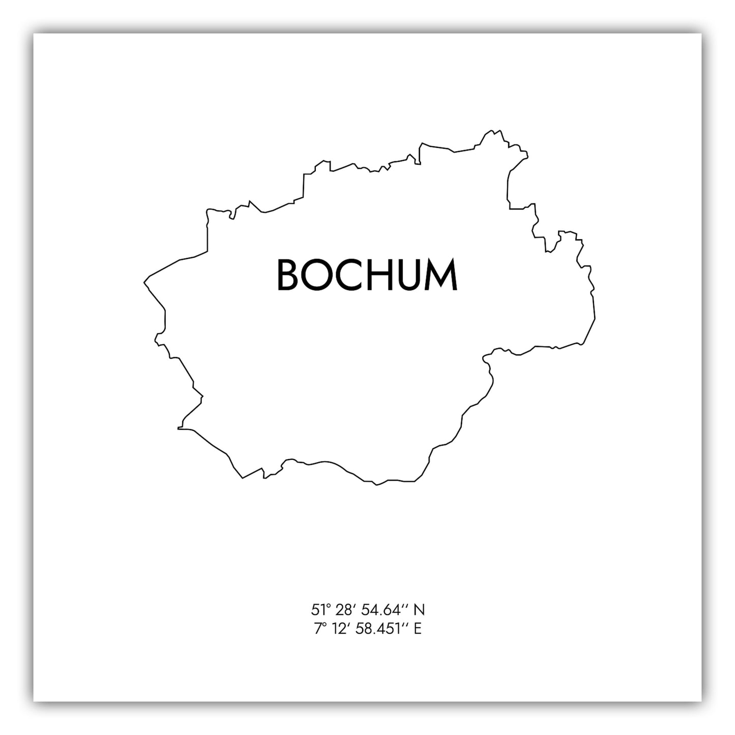 Poster Bochum Koordinaten #8