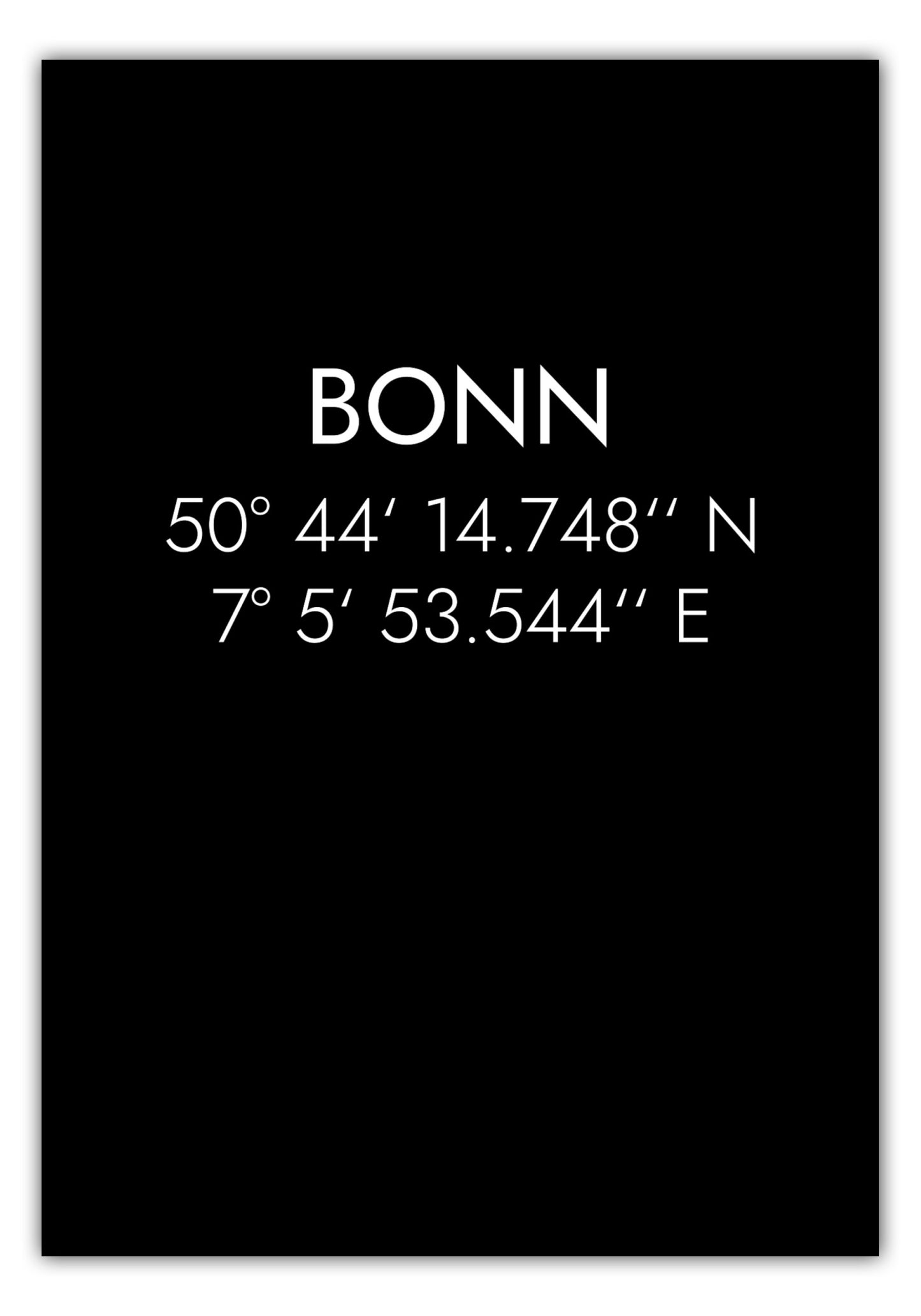 Poster Bonn Koordinaten #1