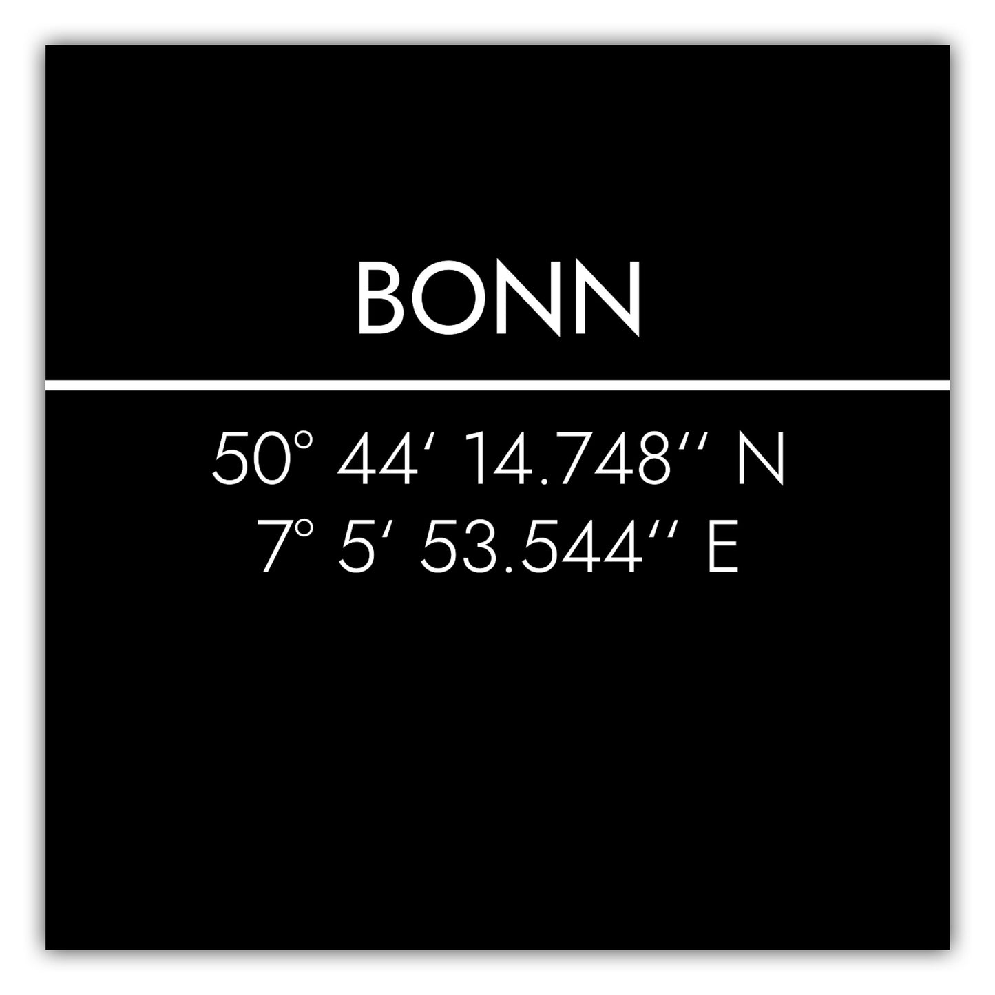 Poster Bonn Koordinaten #2