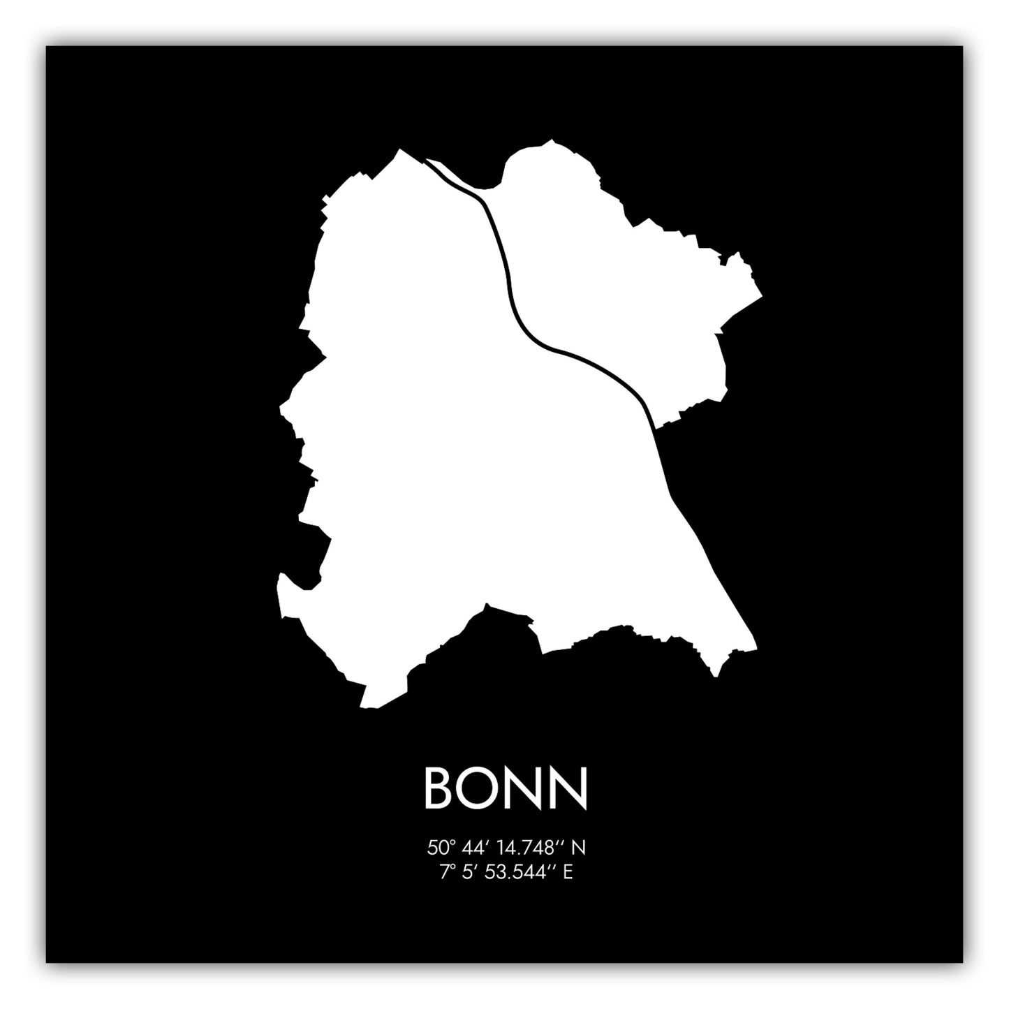 Poster Bonn Koordinaten #3