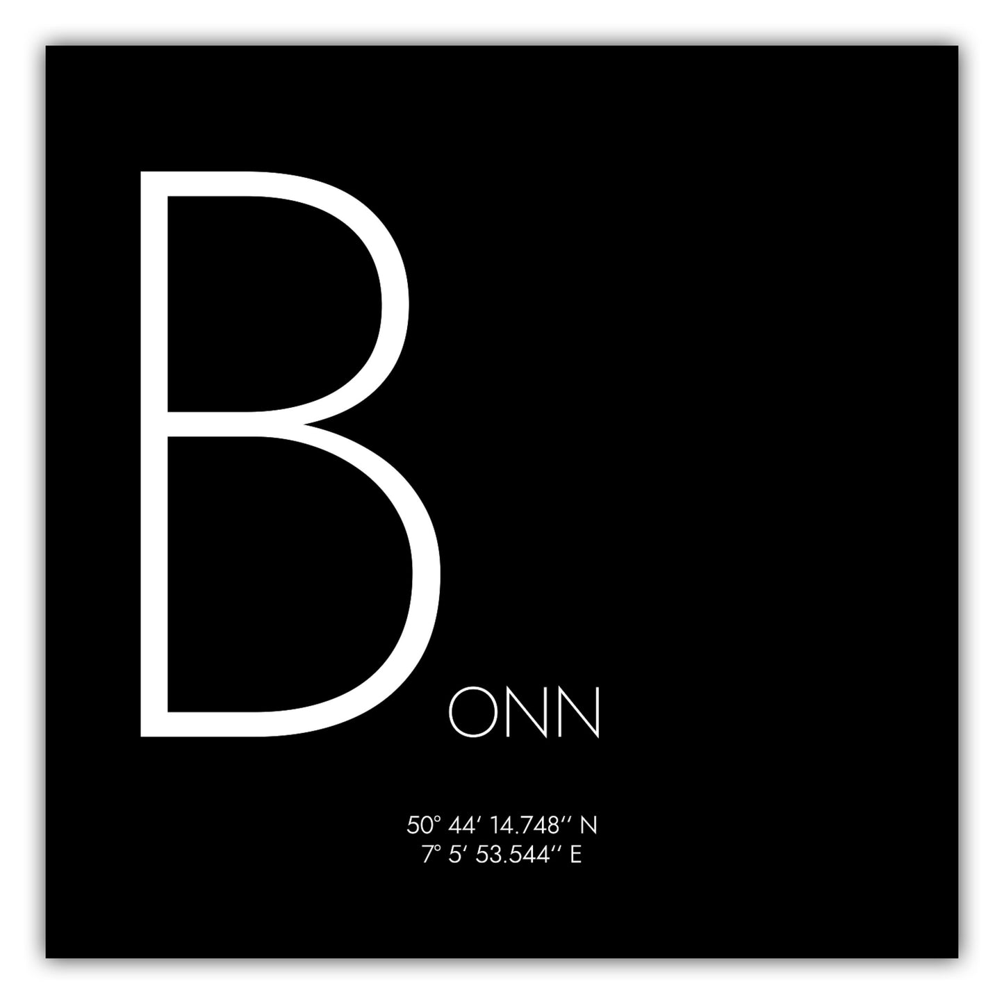 Poster Bonn Koordinaten #4