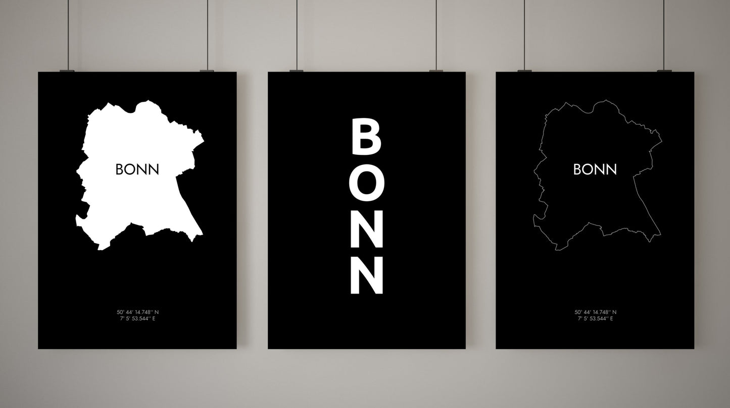 Poster Bonn Koordinaten #8