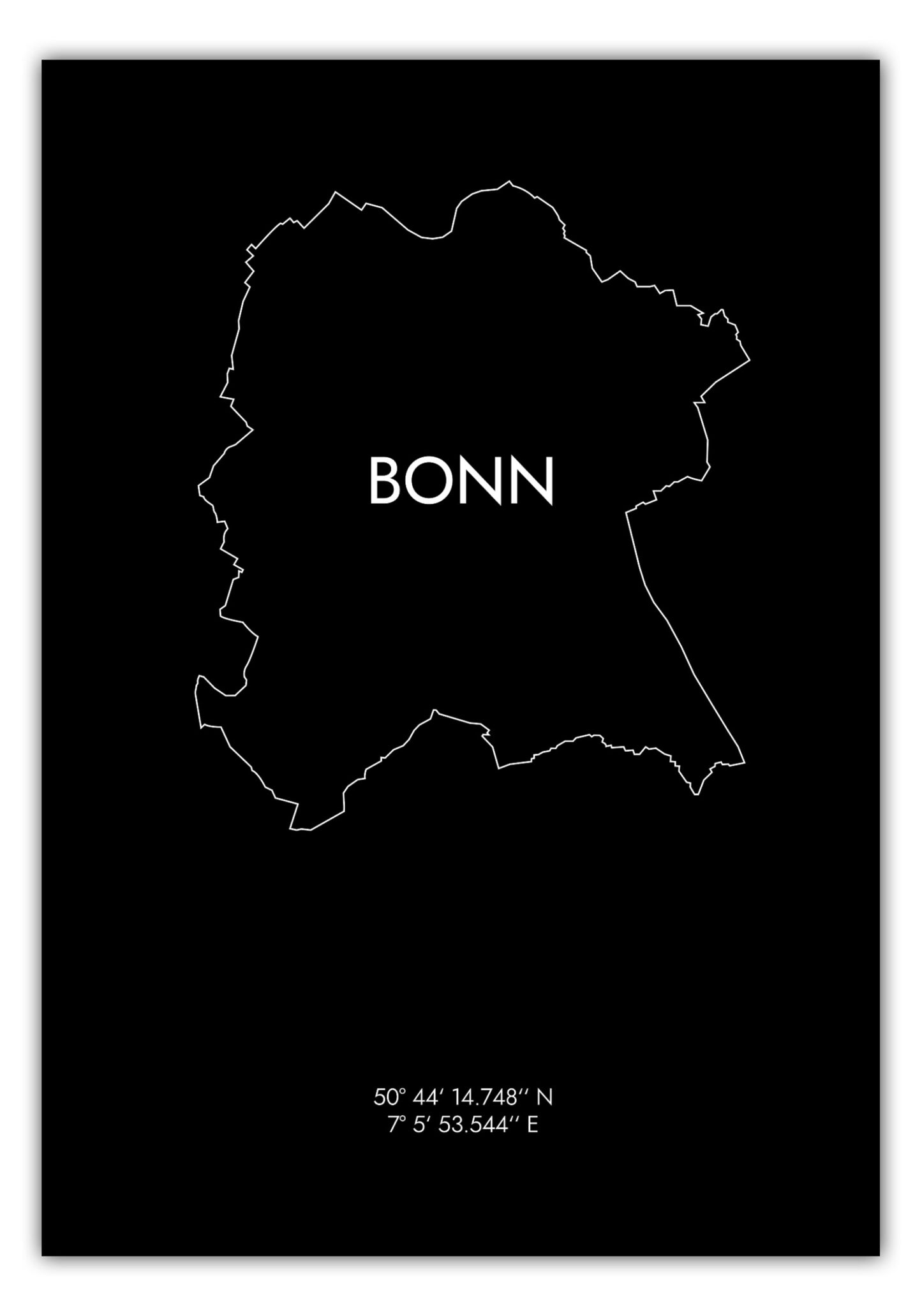 Poster Bonn Koordinaten #8