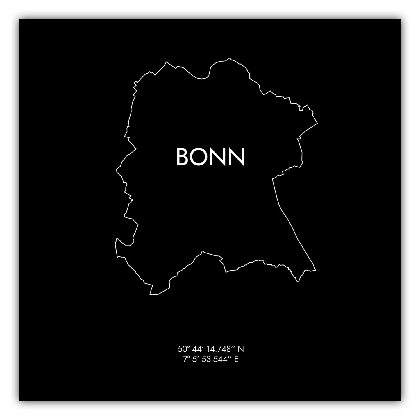 Poster Bonn Koordinaten #8