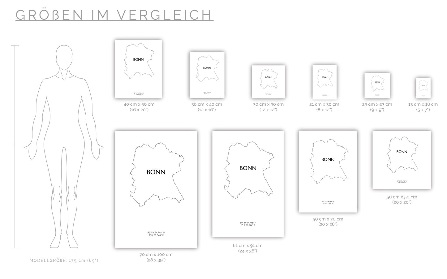 Poster Bonn Koordinaten #8