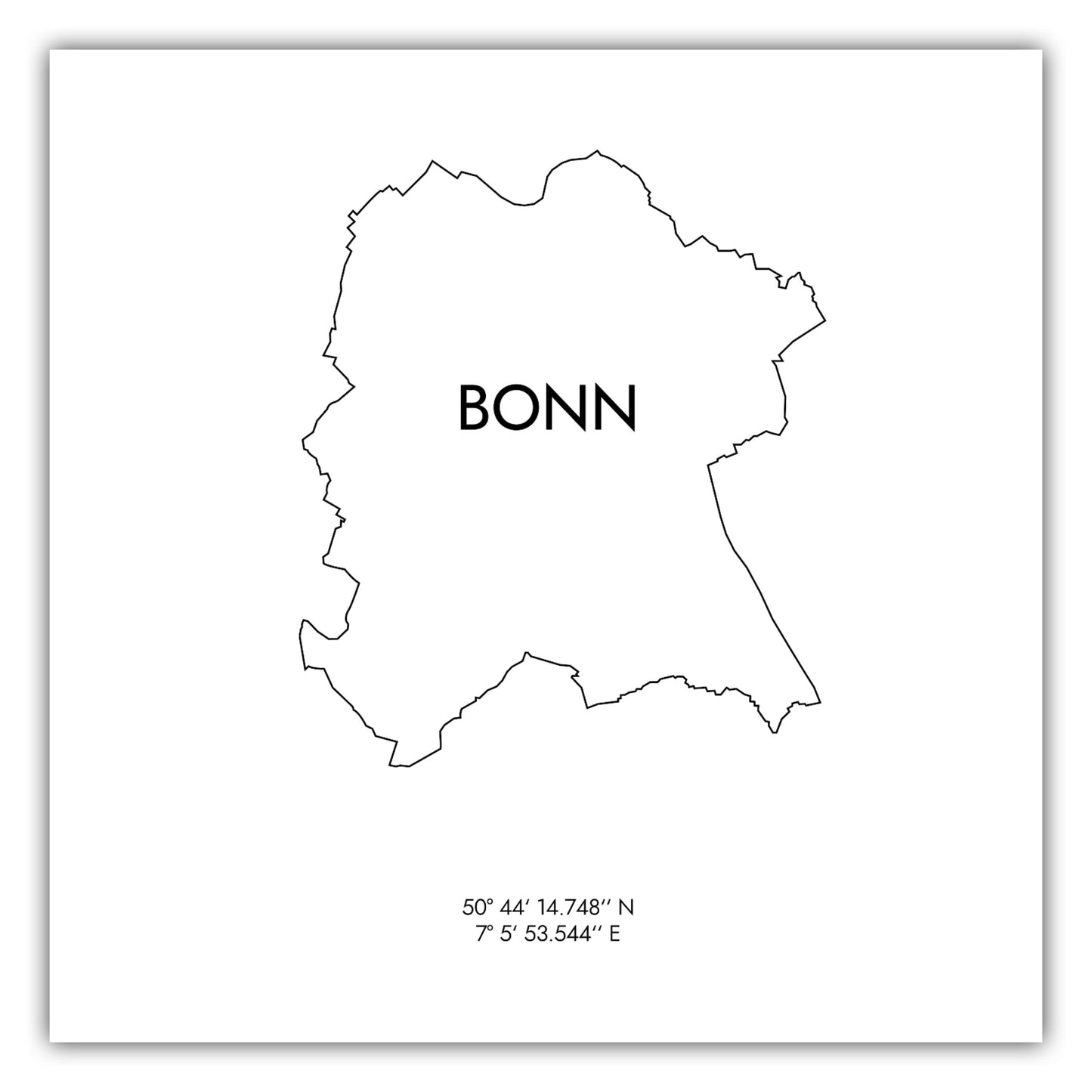 Poster Bonn Koordinaten #8