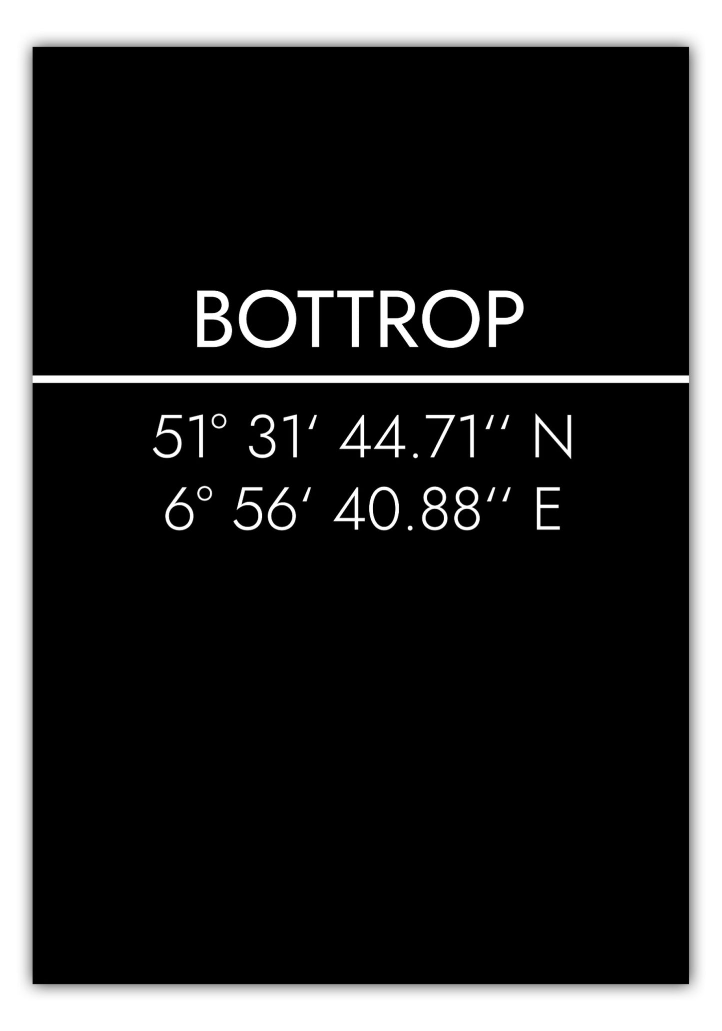 Poster Bottrop Koordinaten #2
