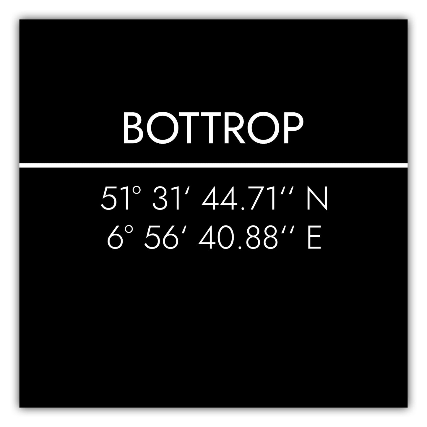 Poster Bottrop Koordinaten #2