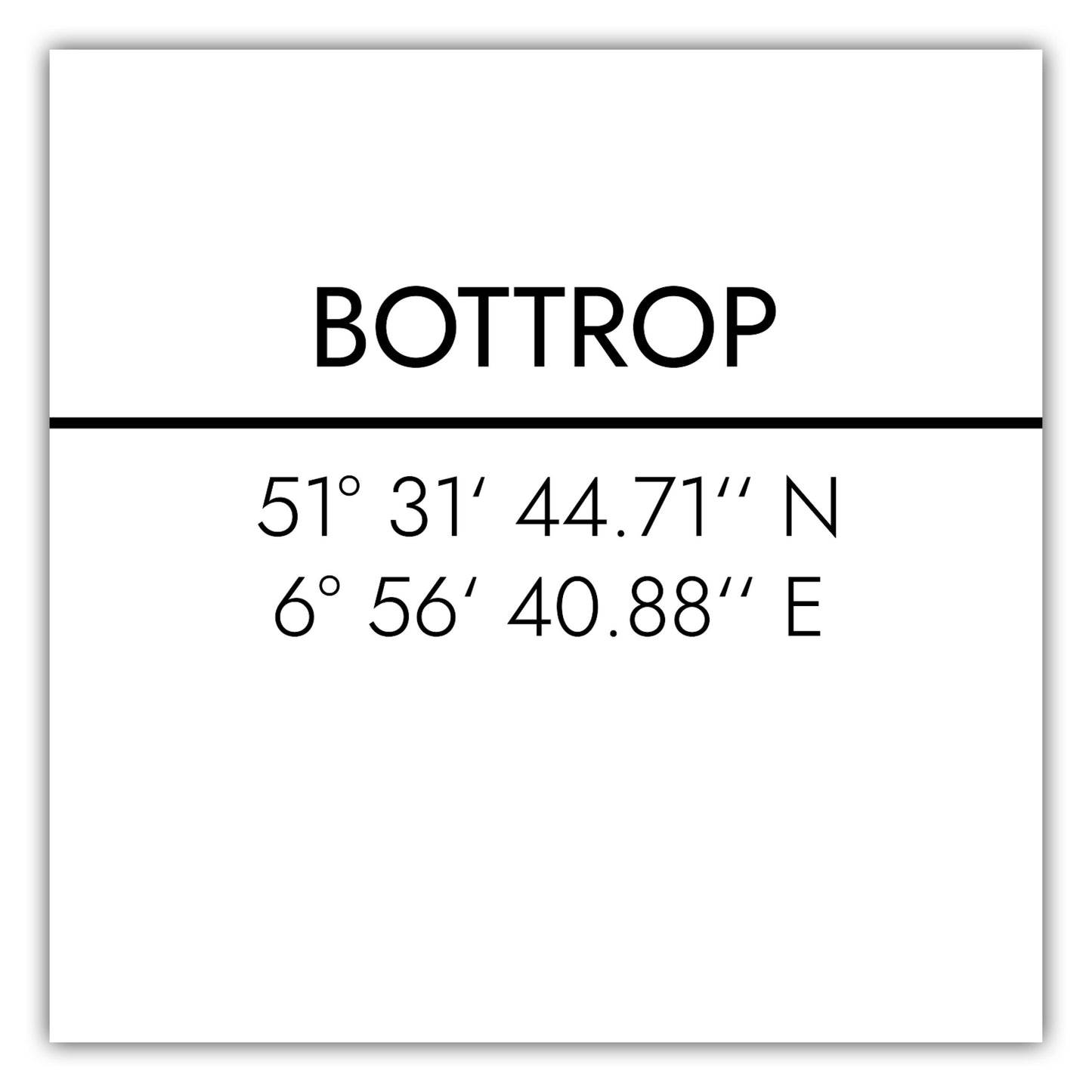 Poster Bottrop Koordinaten #2