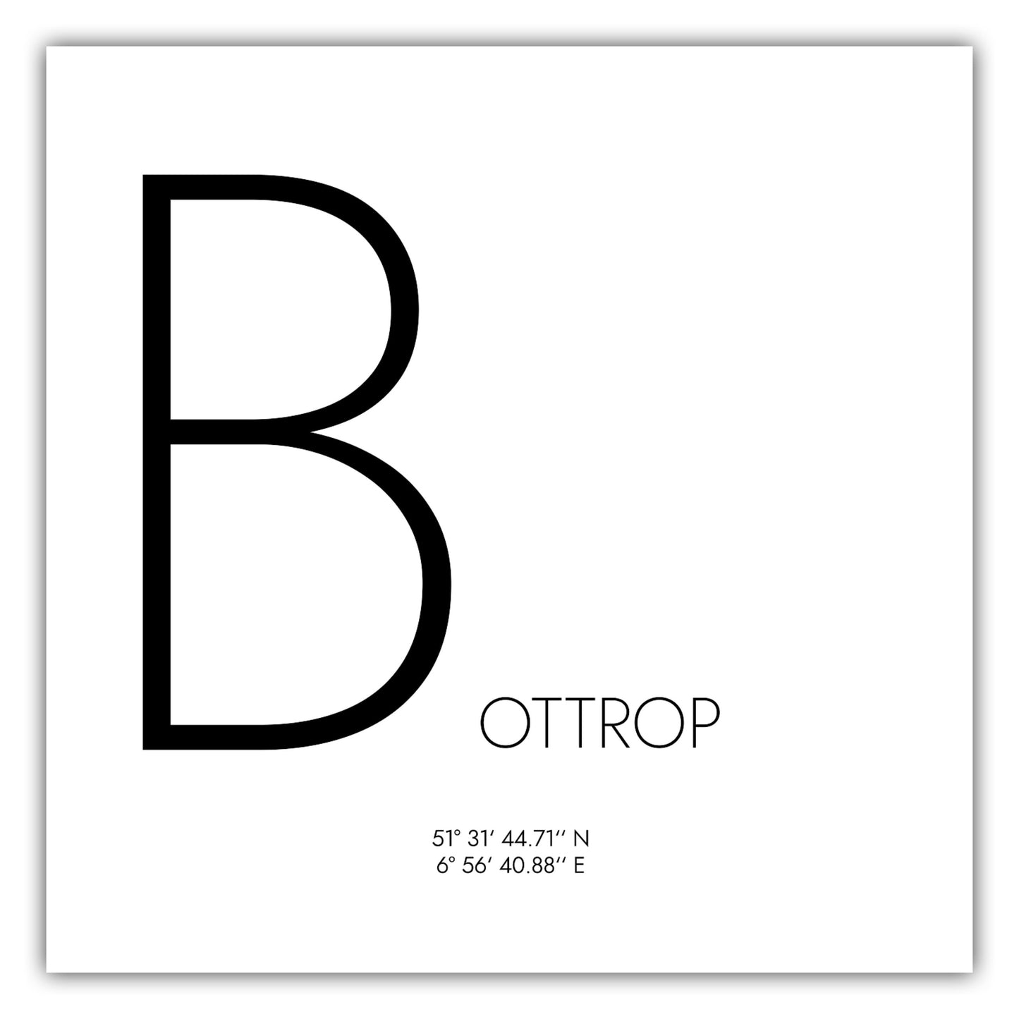 Poster Bottrop Koordinaten #4