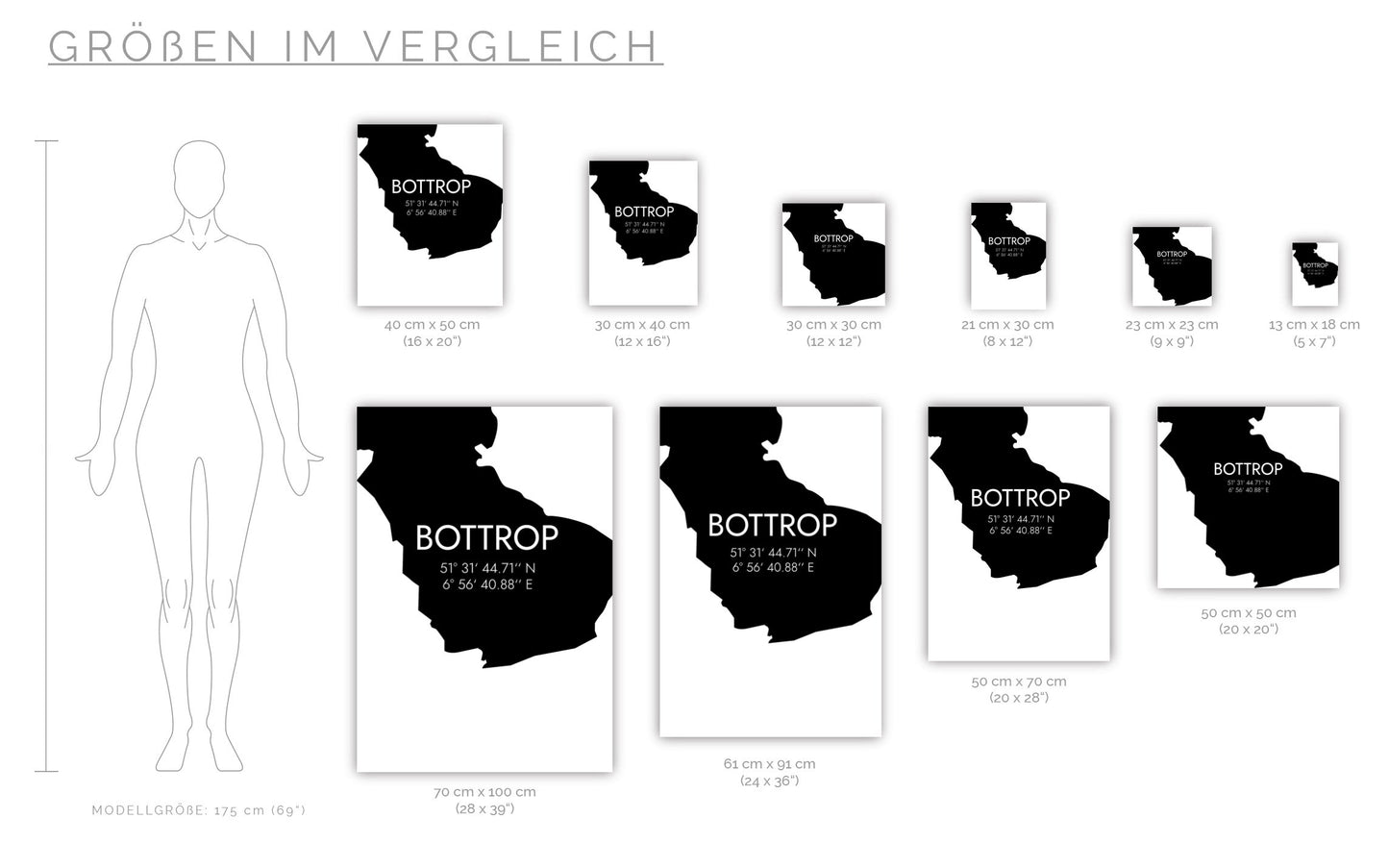 Poster Bottrop Koordinaten #5