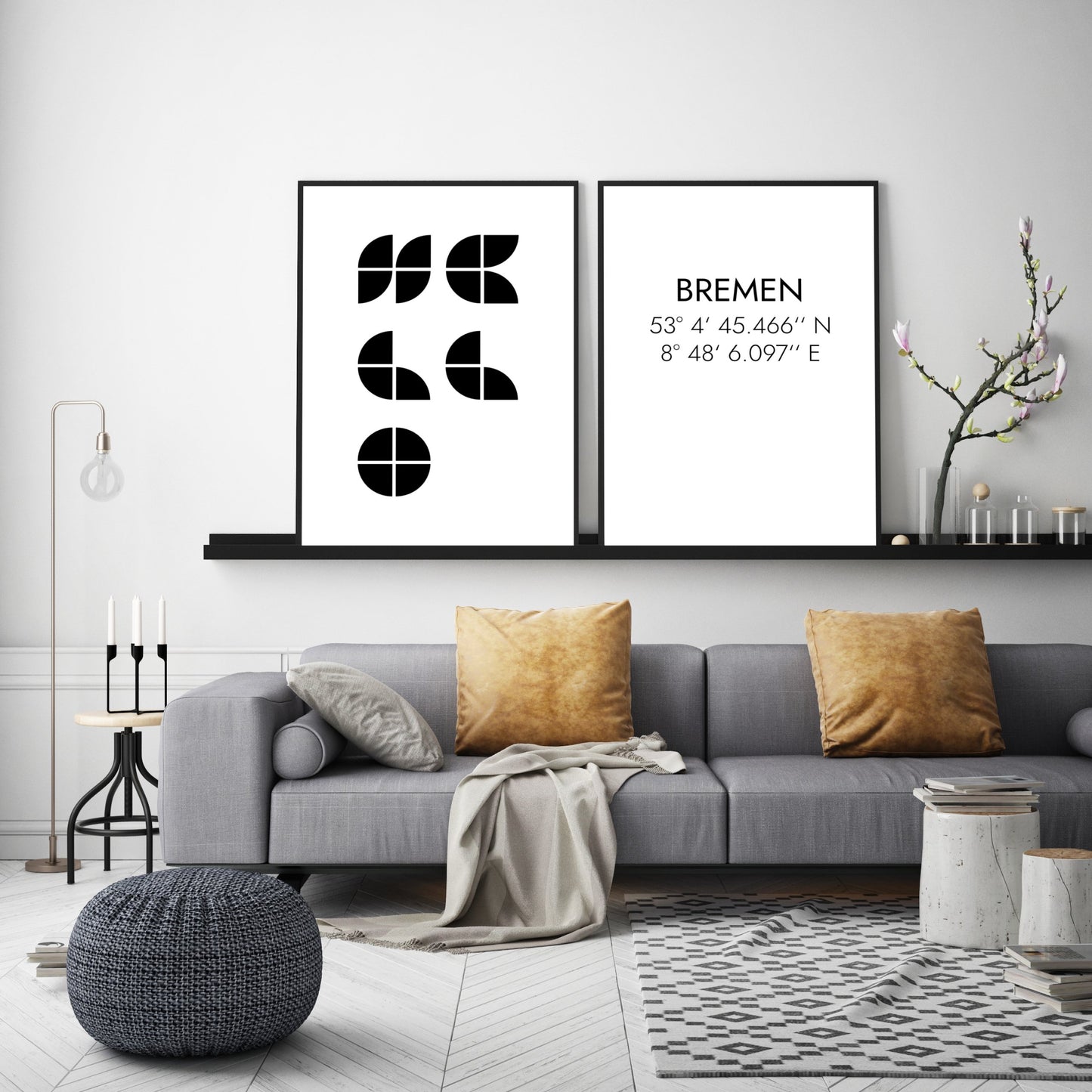 Poster Bremen Koordinaten #1