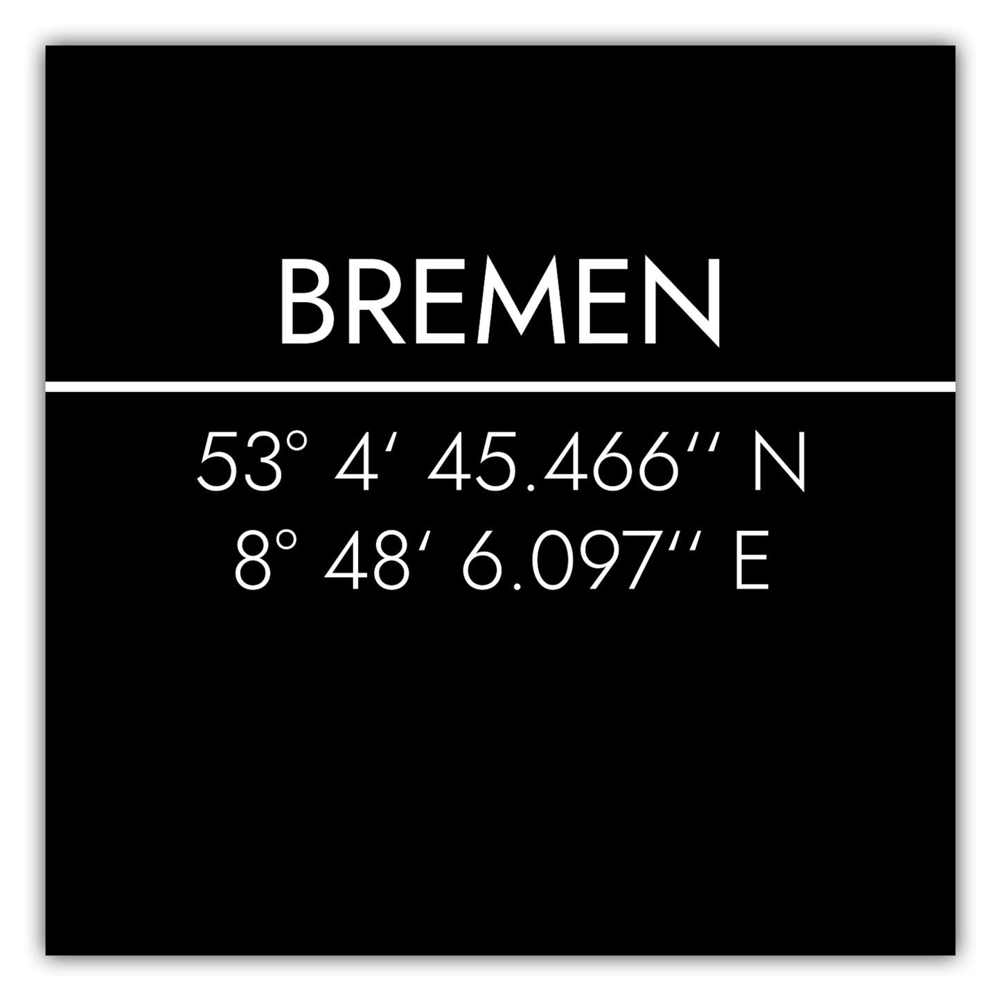 Poster Bremen Koordinaten #2