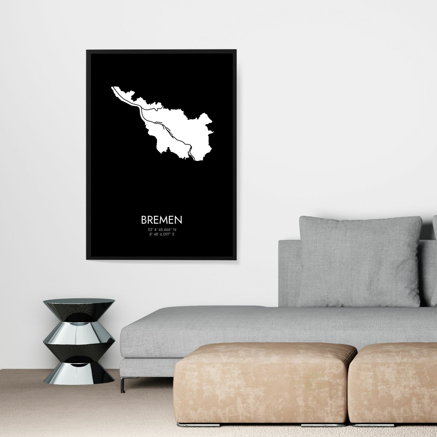 Poster Bremen Koordinaten #3