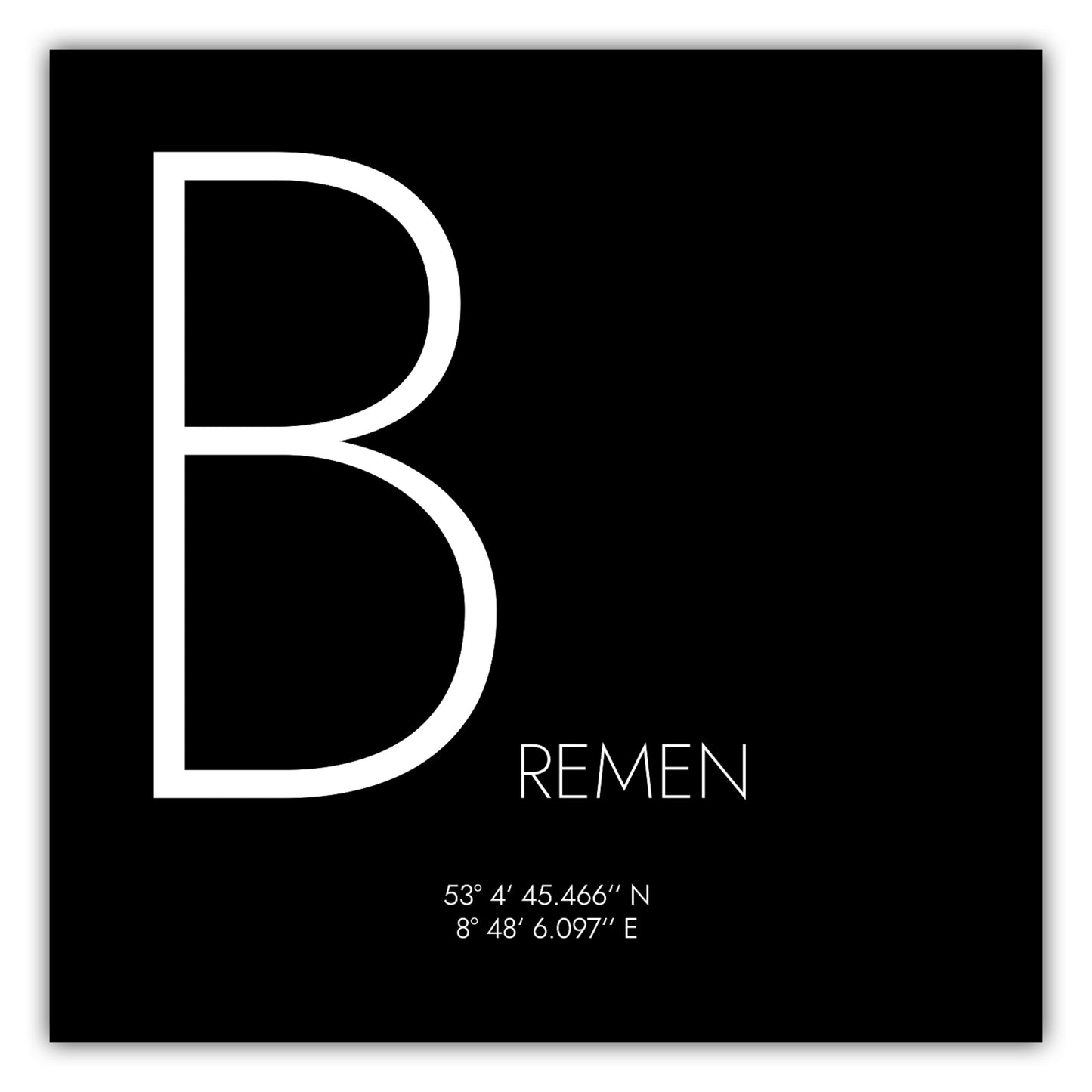 Poster Bremen Koordinaten #4
