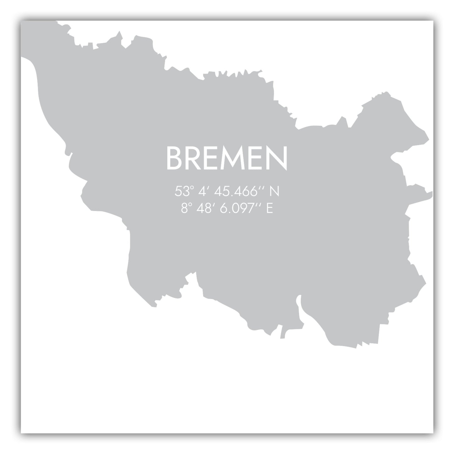Poster Bremen Koordinaten #5