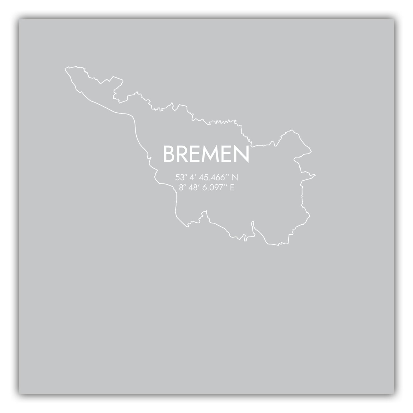 Poster Bremen Koordinaten #7