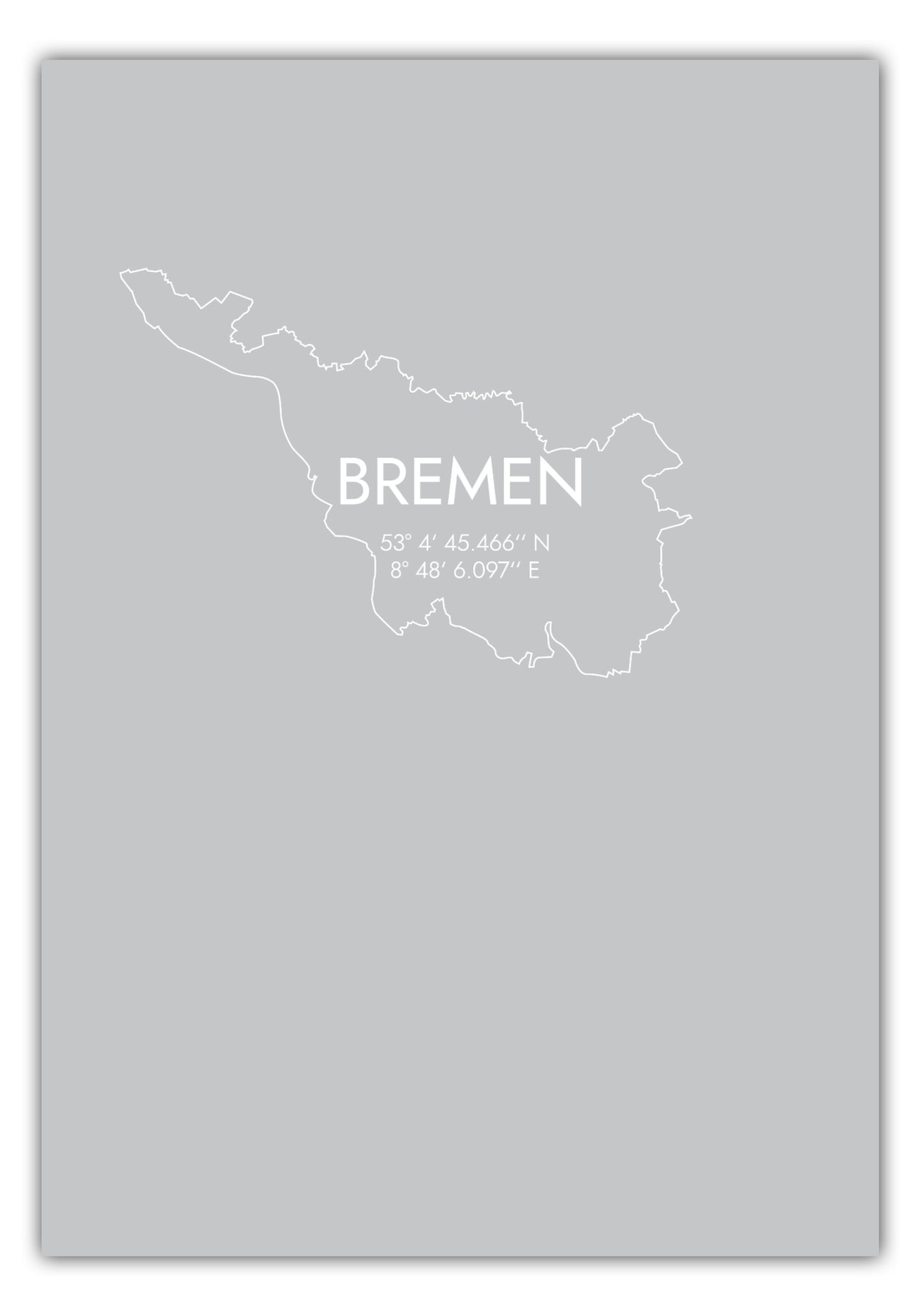 Poster Bremen Koordinaten #7