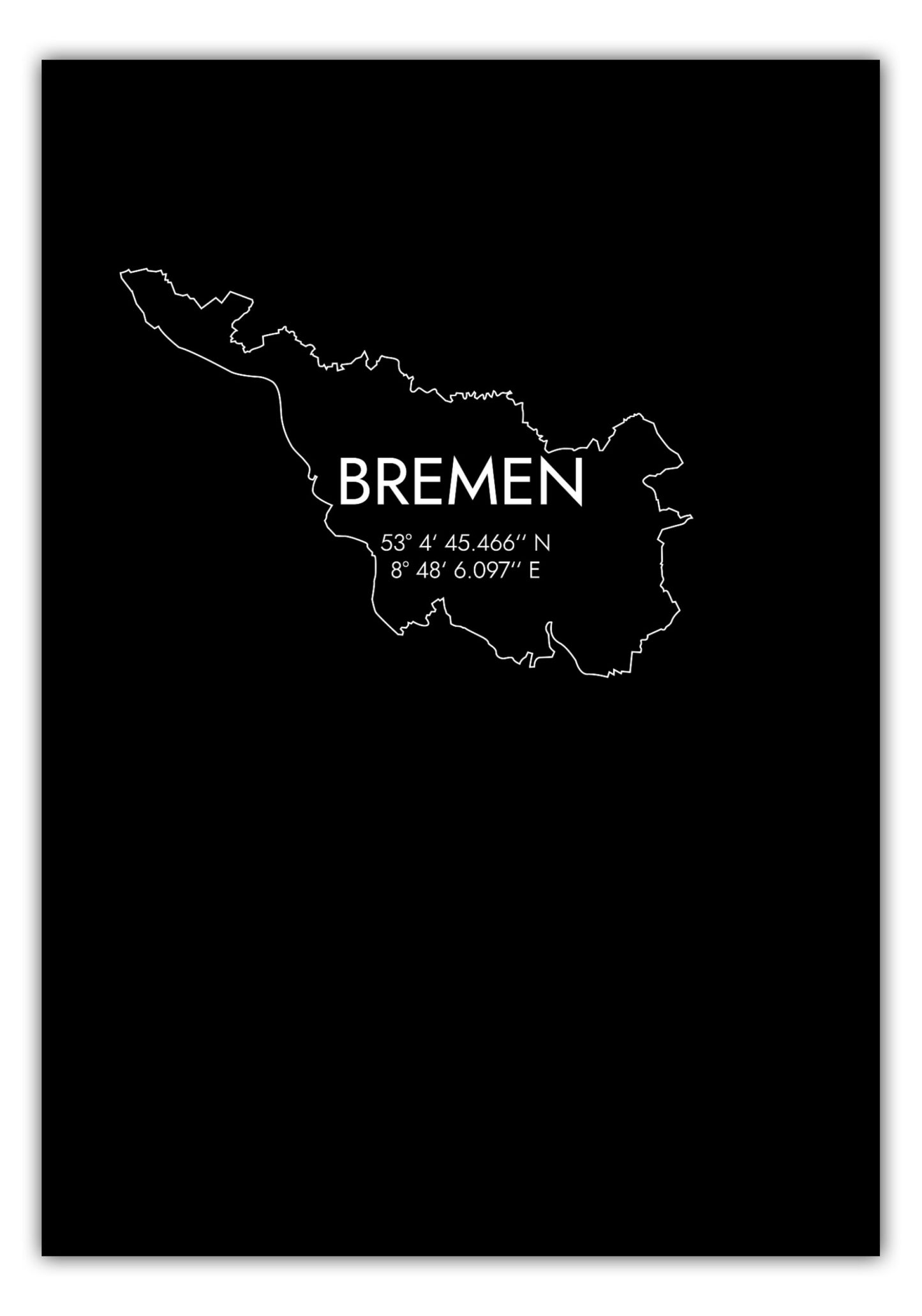 Poster Bremen Koordinaten #7