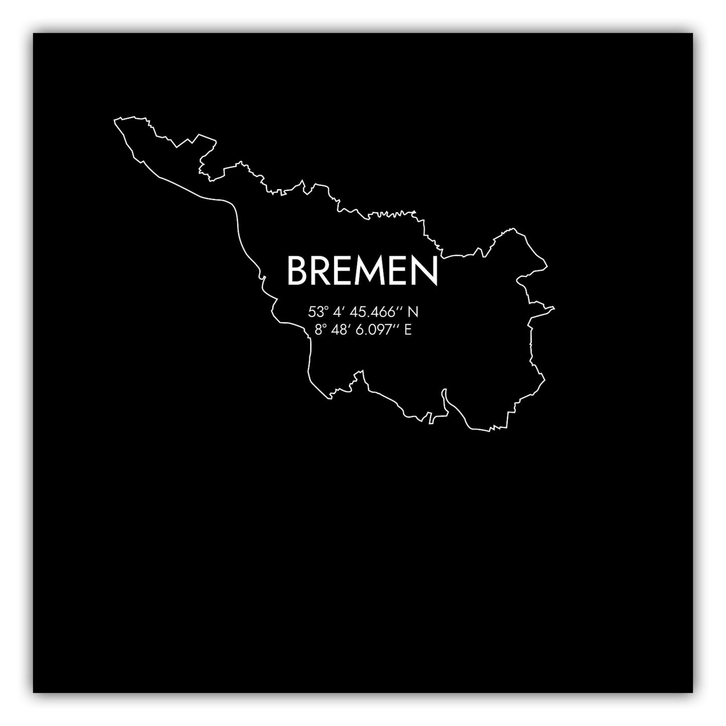 Poster Bremen Koordinaten #7