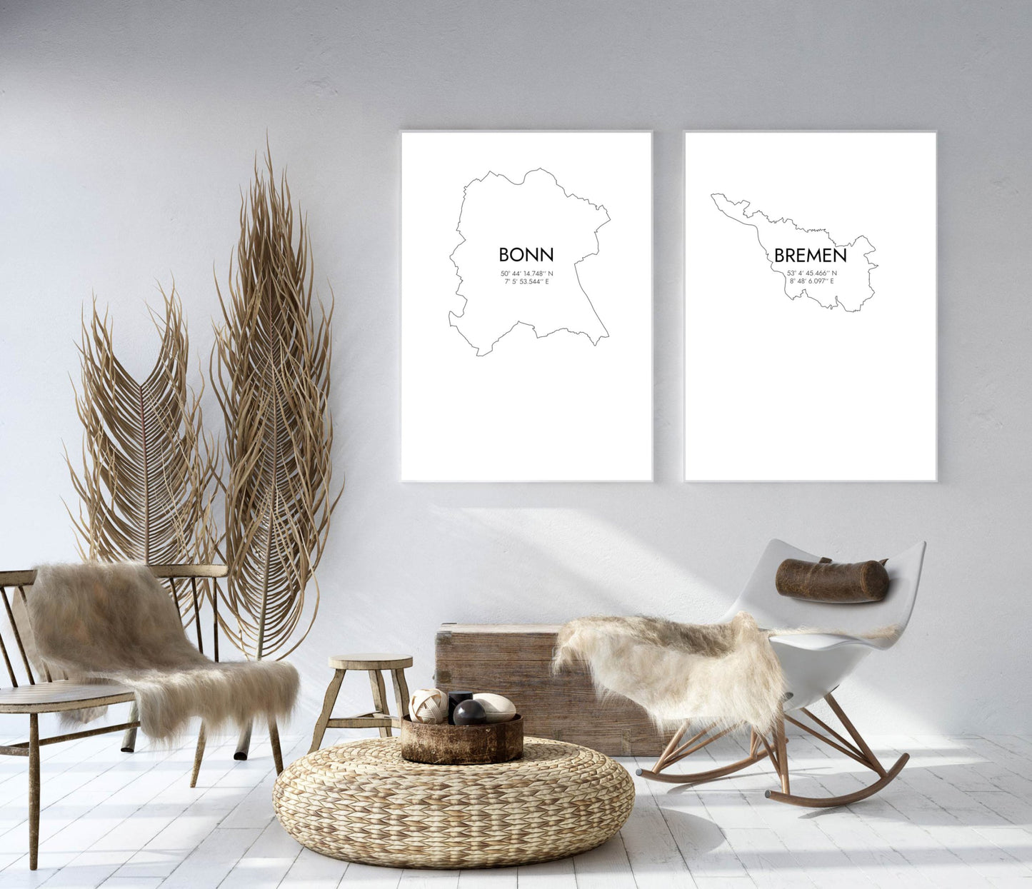 Poster Bremen Koordinaten #7