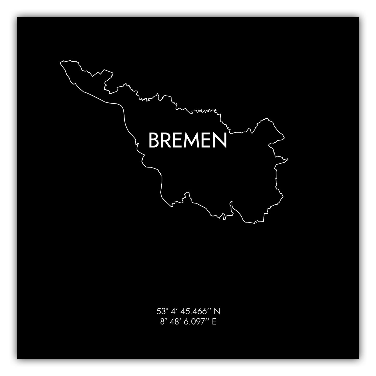 Poster Bremen Koordinaten #8
