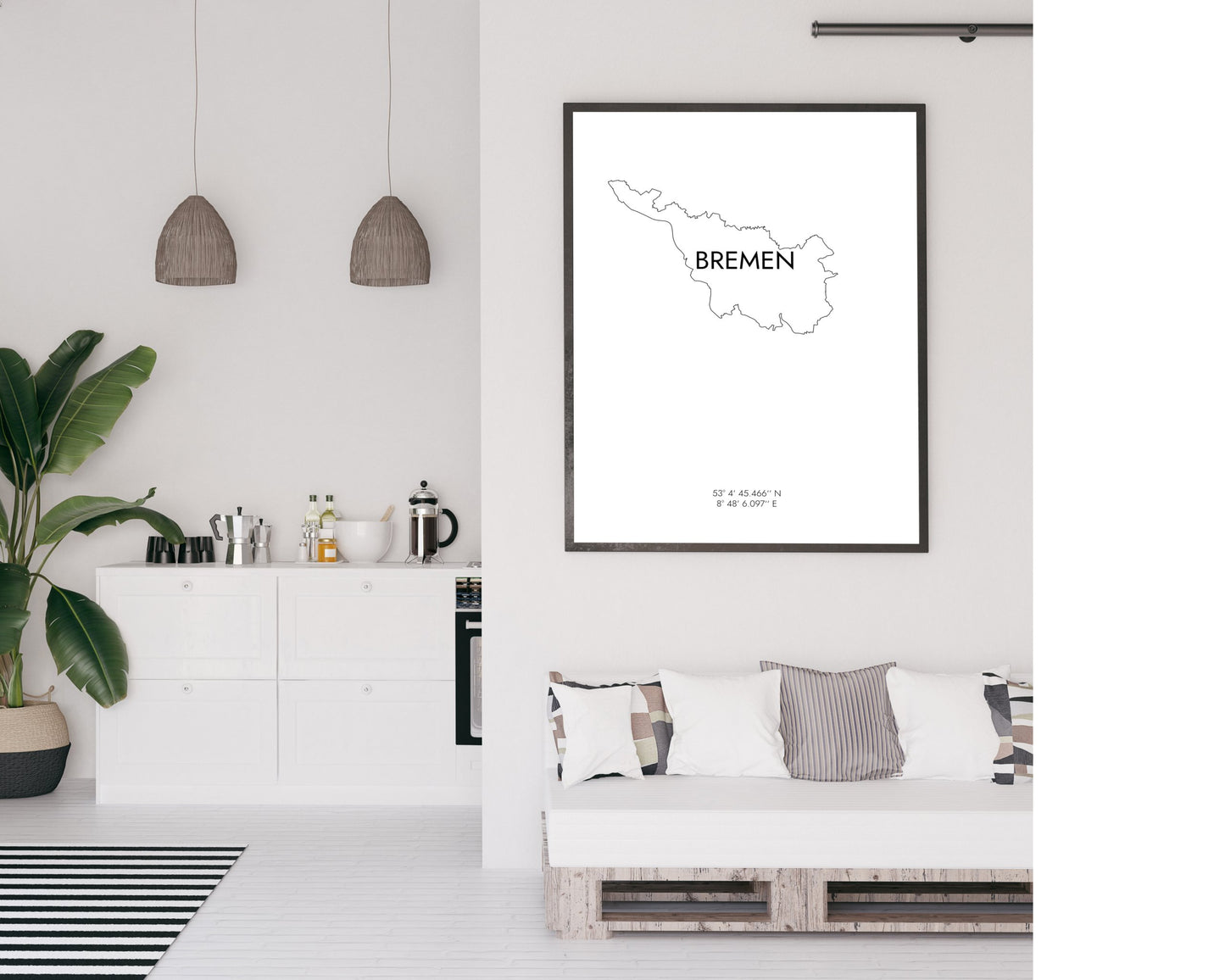 Poster Bremen Koordinaten #8