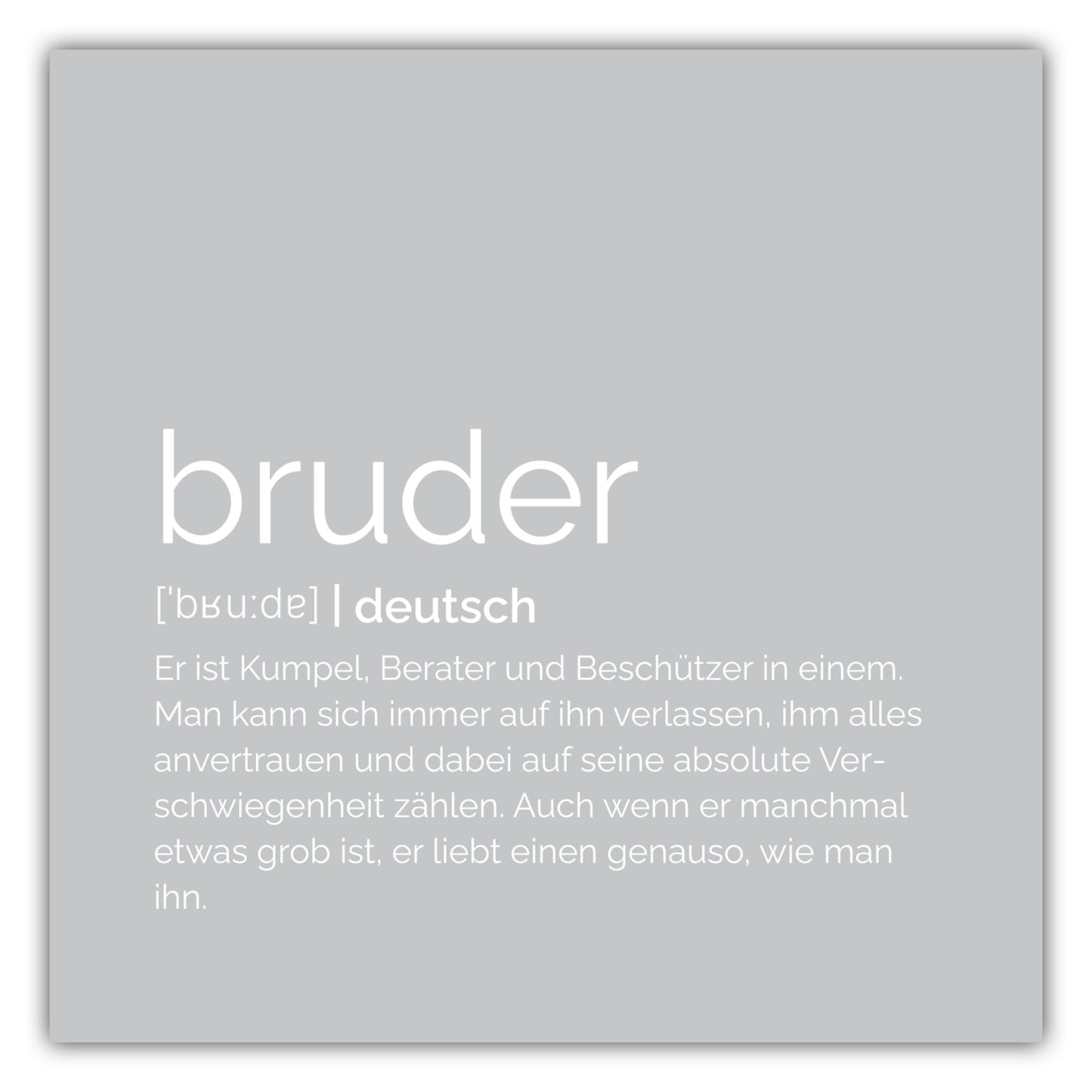 Poster Bruder