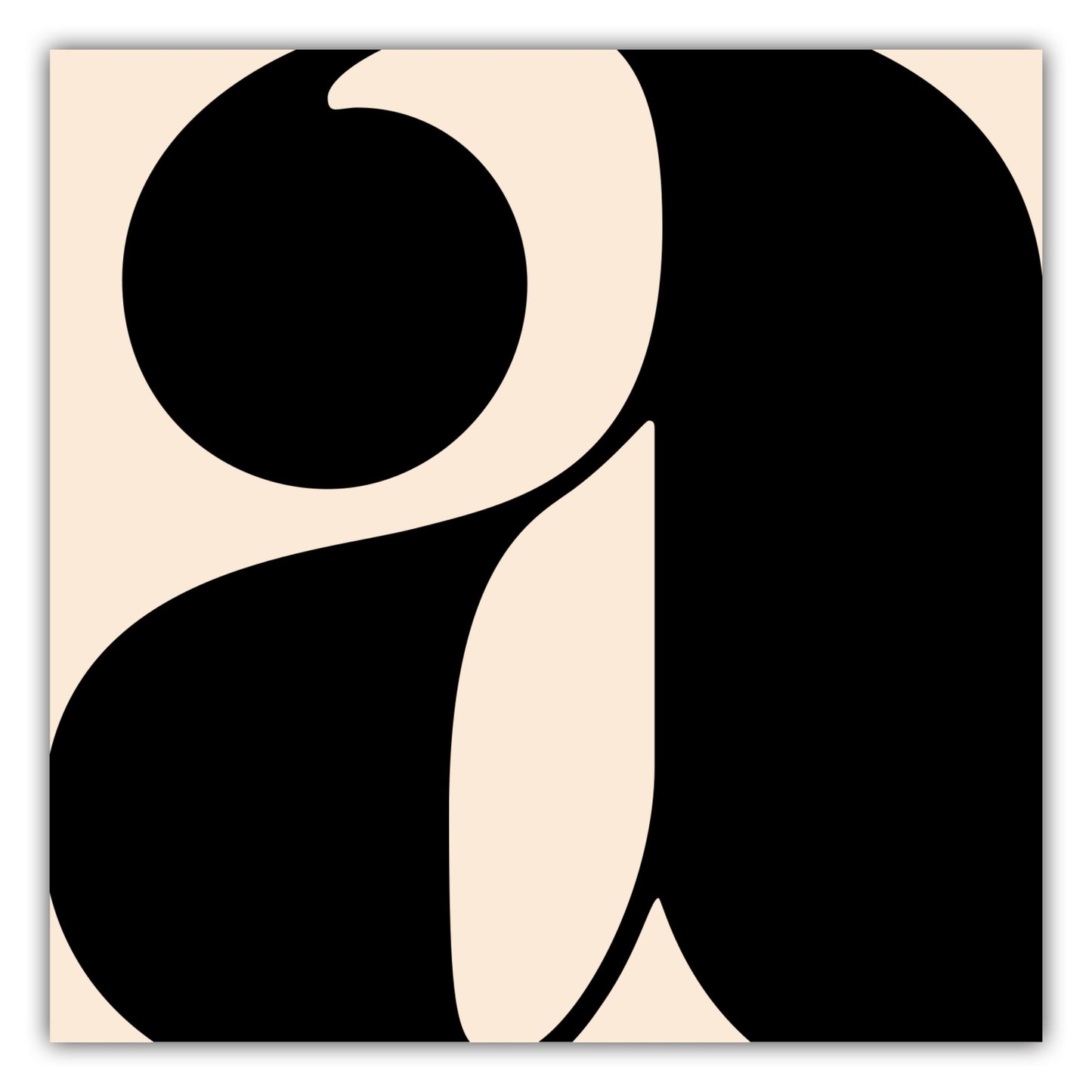 Poster Buchstabe A - Serif