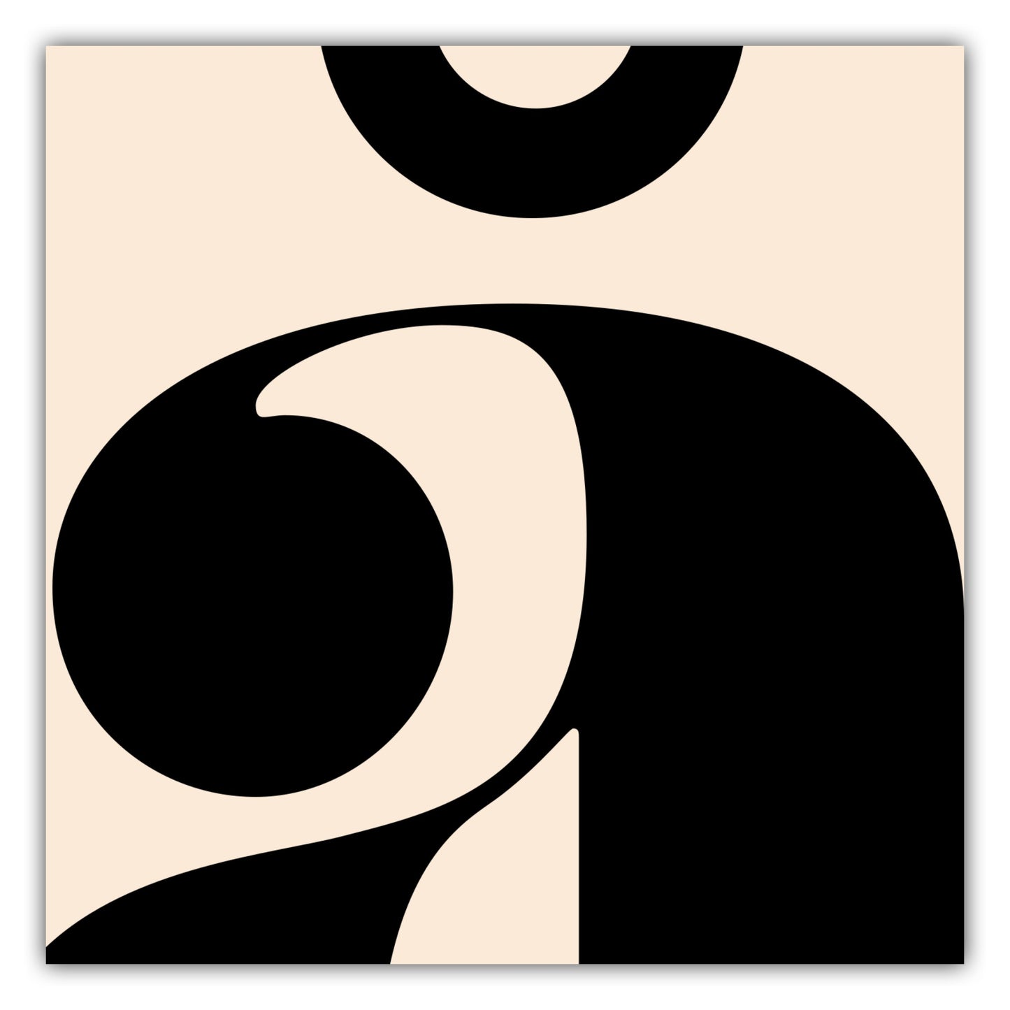 Poster Buchstabe Å - Serif