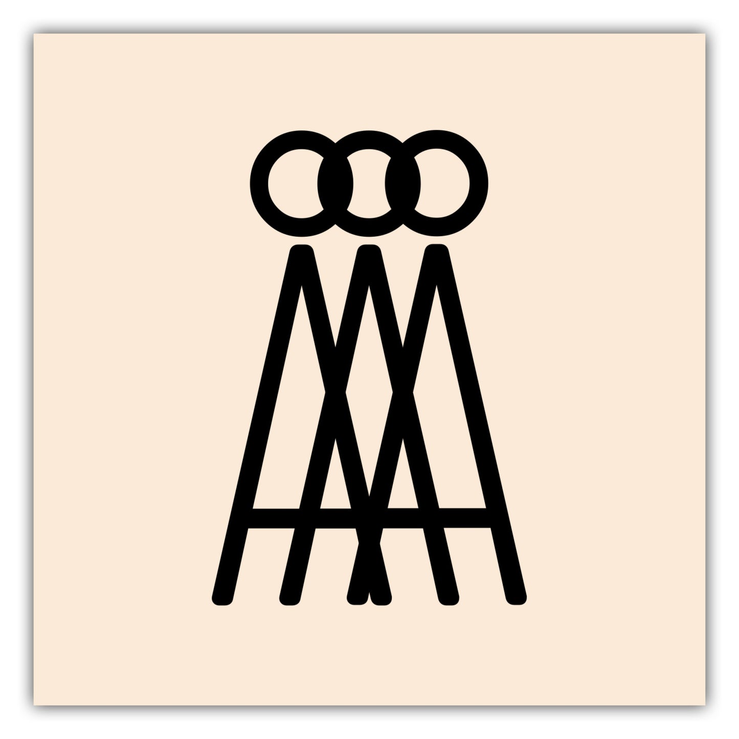 Poster Buchstabe Å - Triple