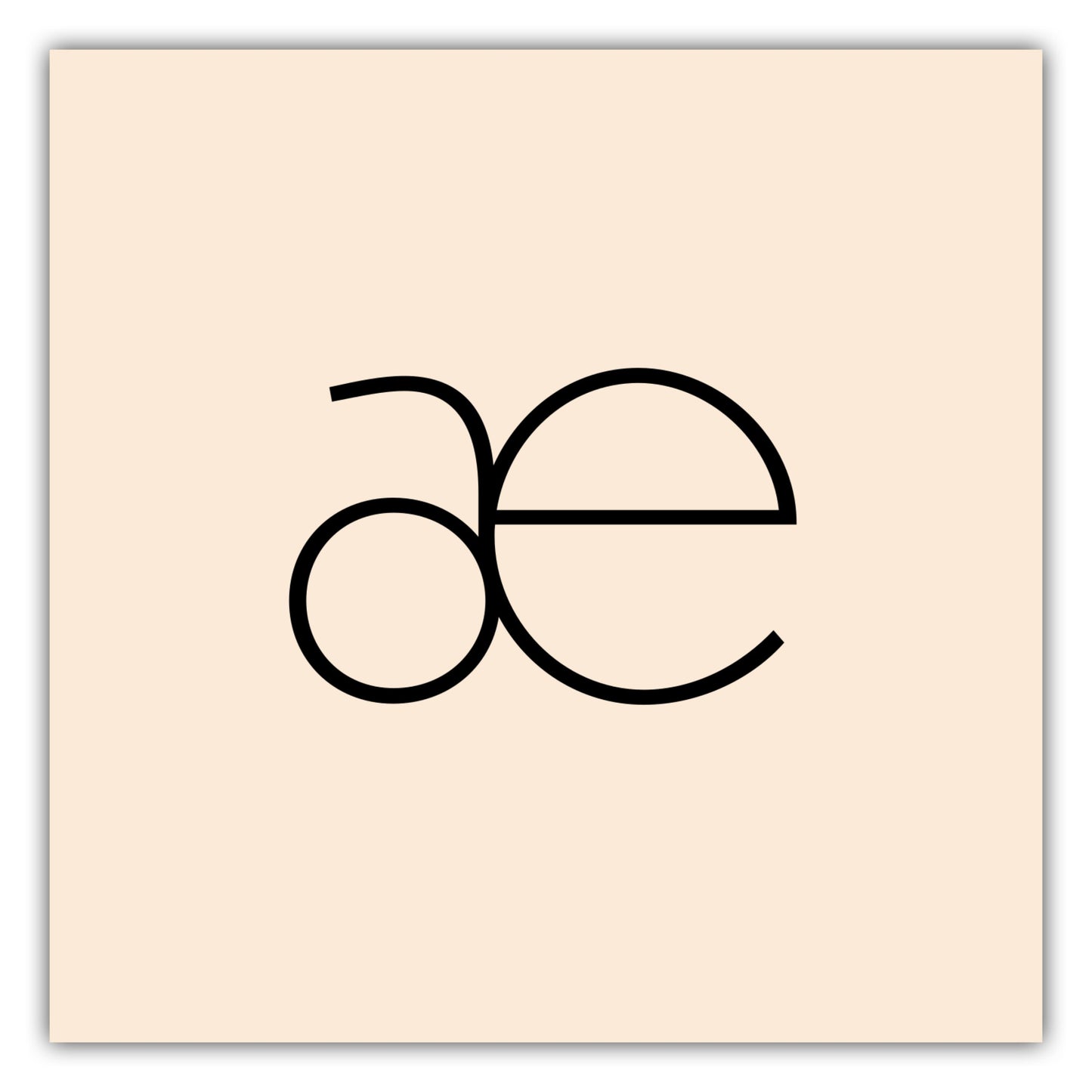 Poster Buchstabe Æ - Sans Serif