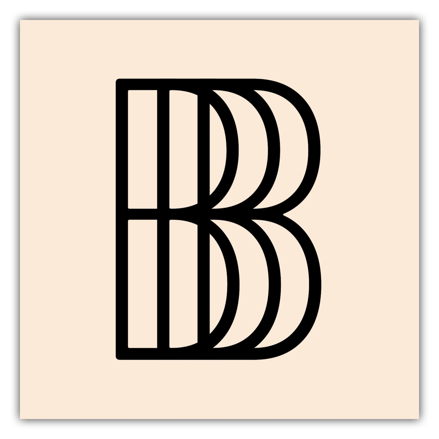 Poster Buchstabe B