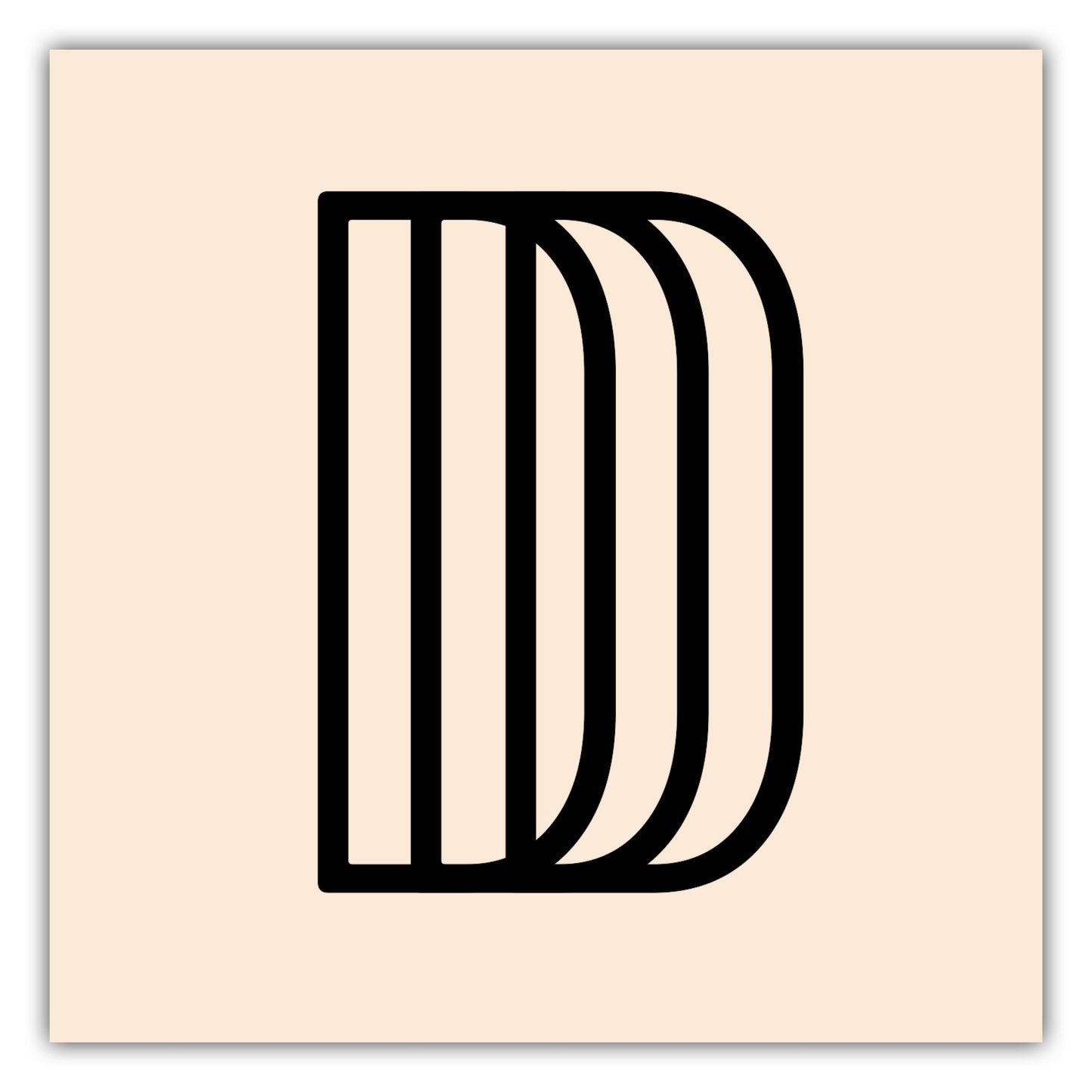 Poster Buchstabe D